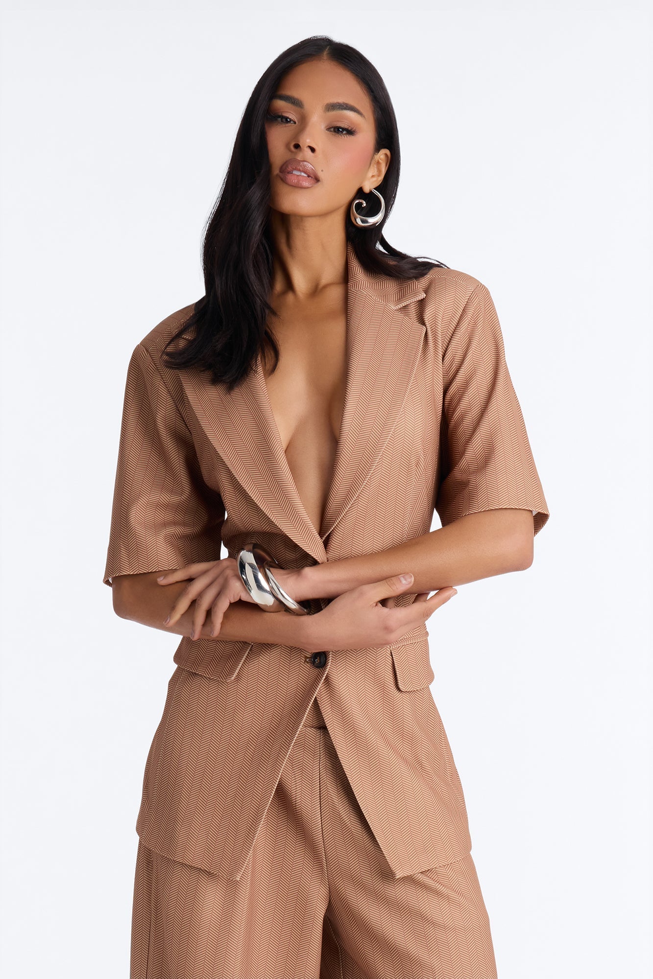 Command The Room Blazer Pant Set - Camel Fashion Nova