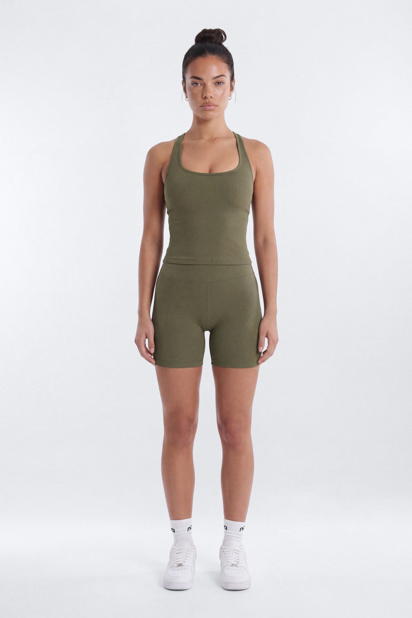 SeamlessLift™ Scoop Neck Racerback Active Tank - Moss Fashion Nova