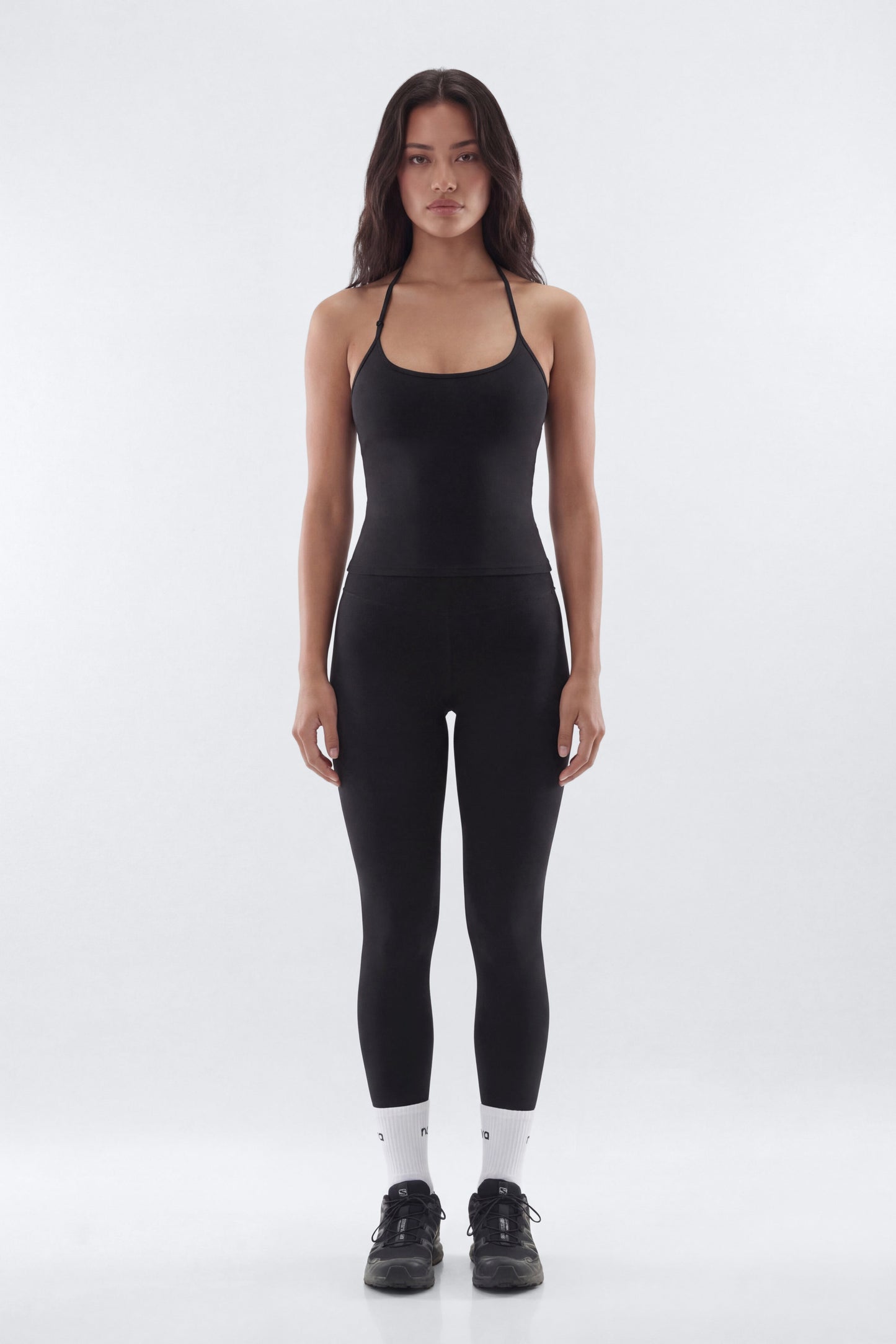 ButterSoft™ Adjustable Halter Tank - Black Fashion Nova