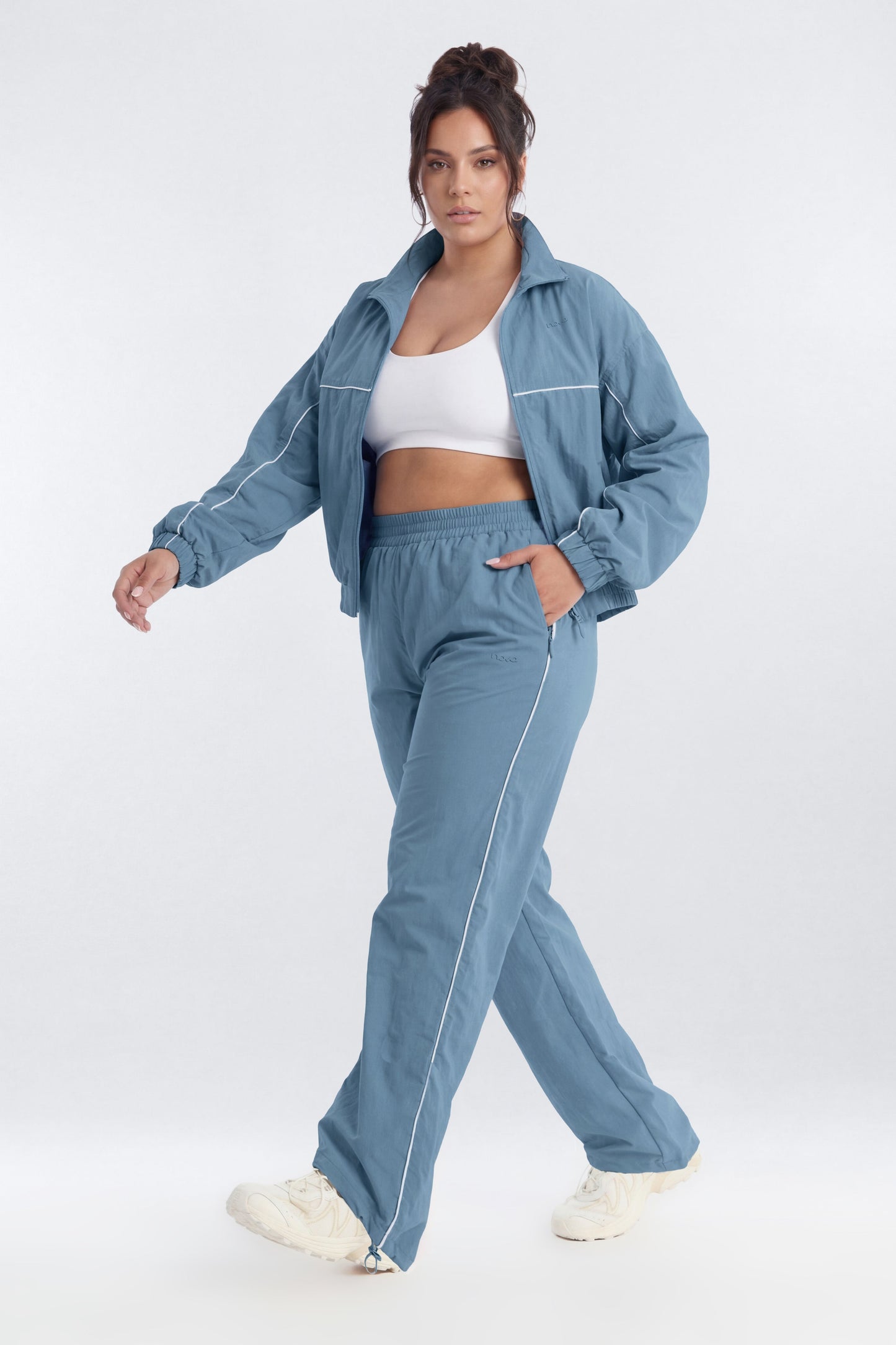 CoreNylon 32″ Pocket Track Pant - Soft Indigo