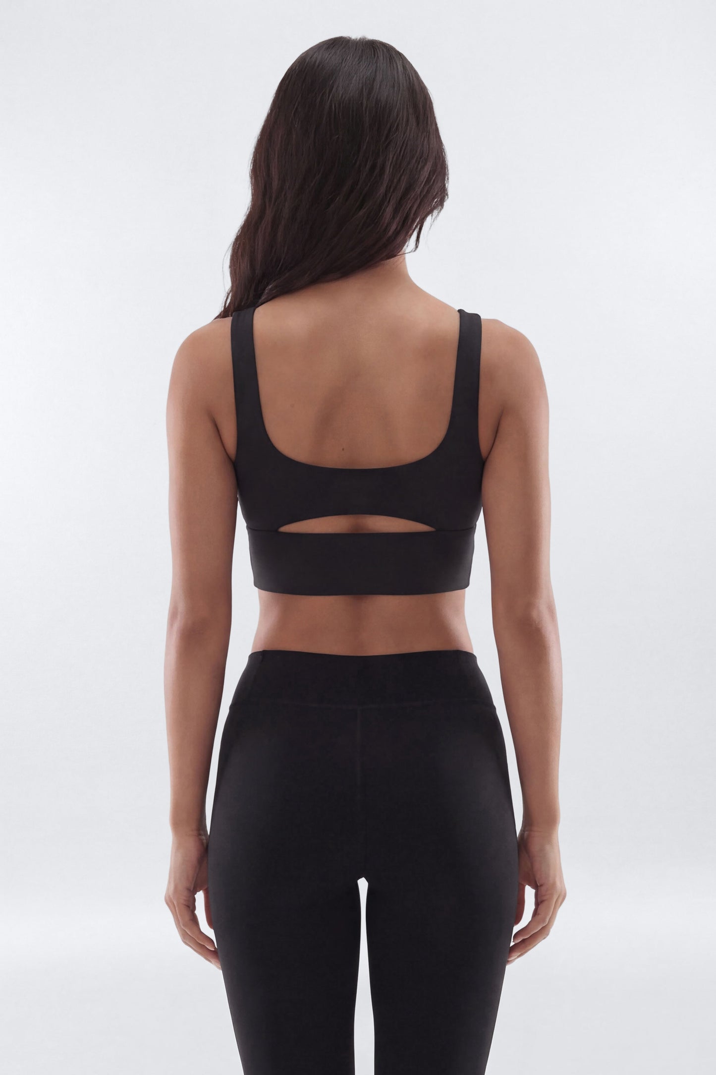 ButterSoft™ Cut Out Long Line Sports Bra - Black