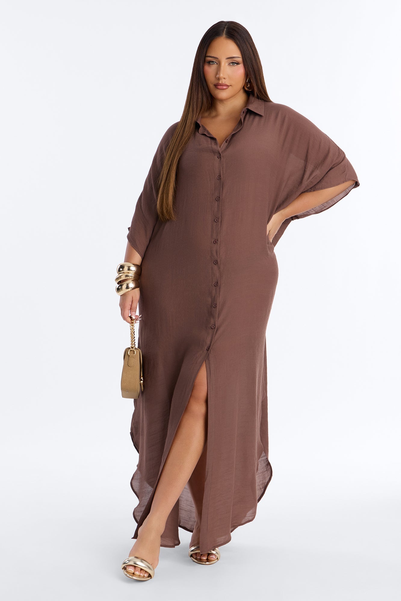 Lazy Summer Daze Cover Up Dress - Chocolate Fashion Nova