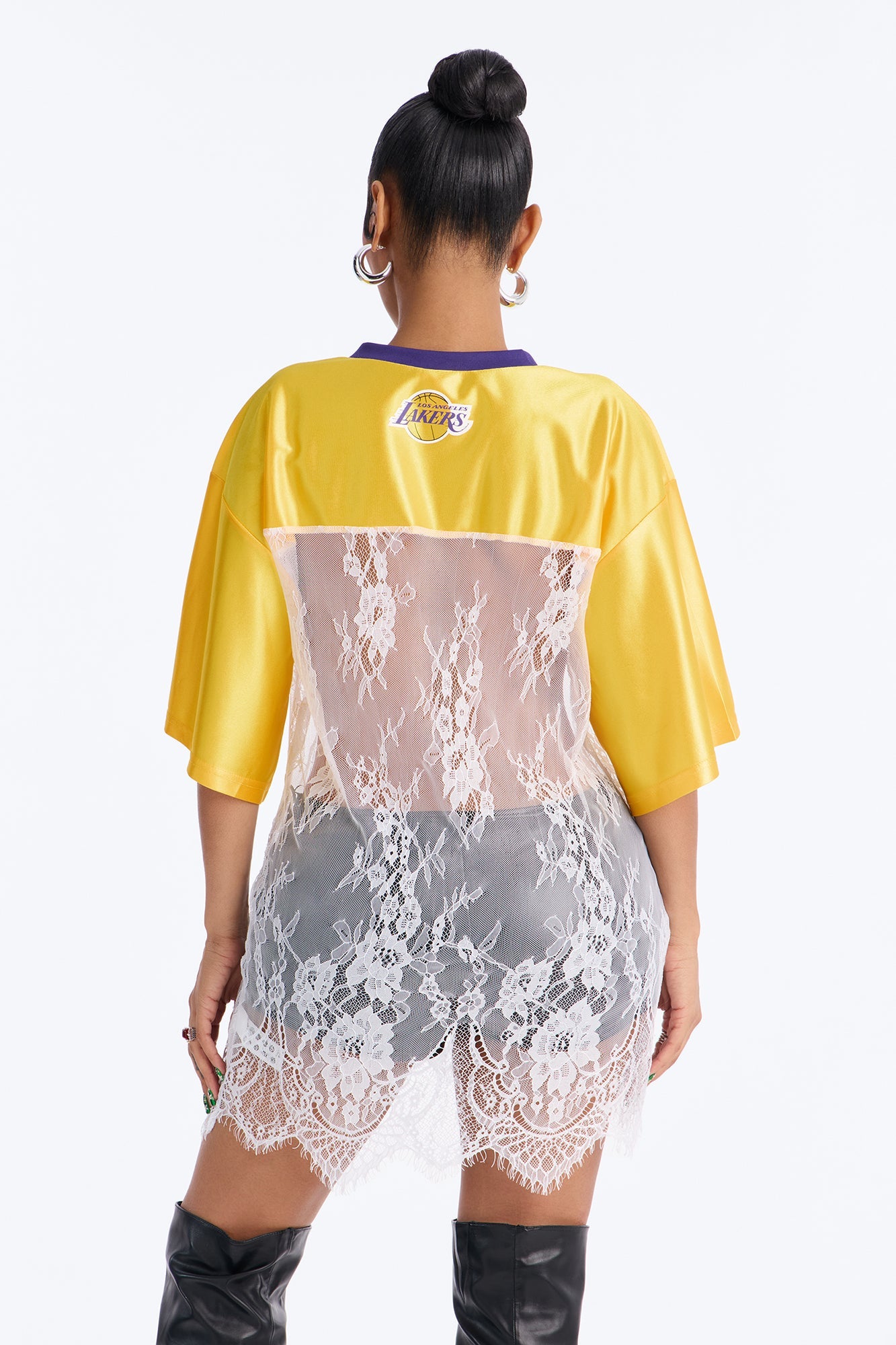 NBA LA Lakers Lace Top - White