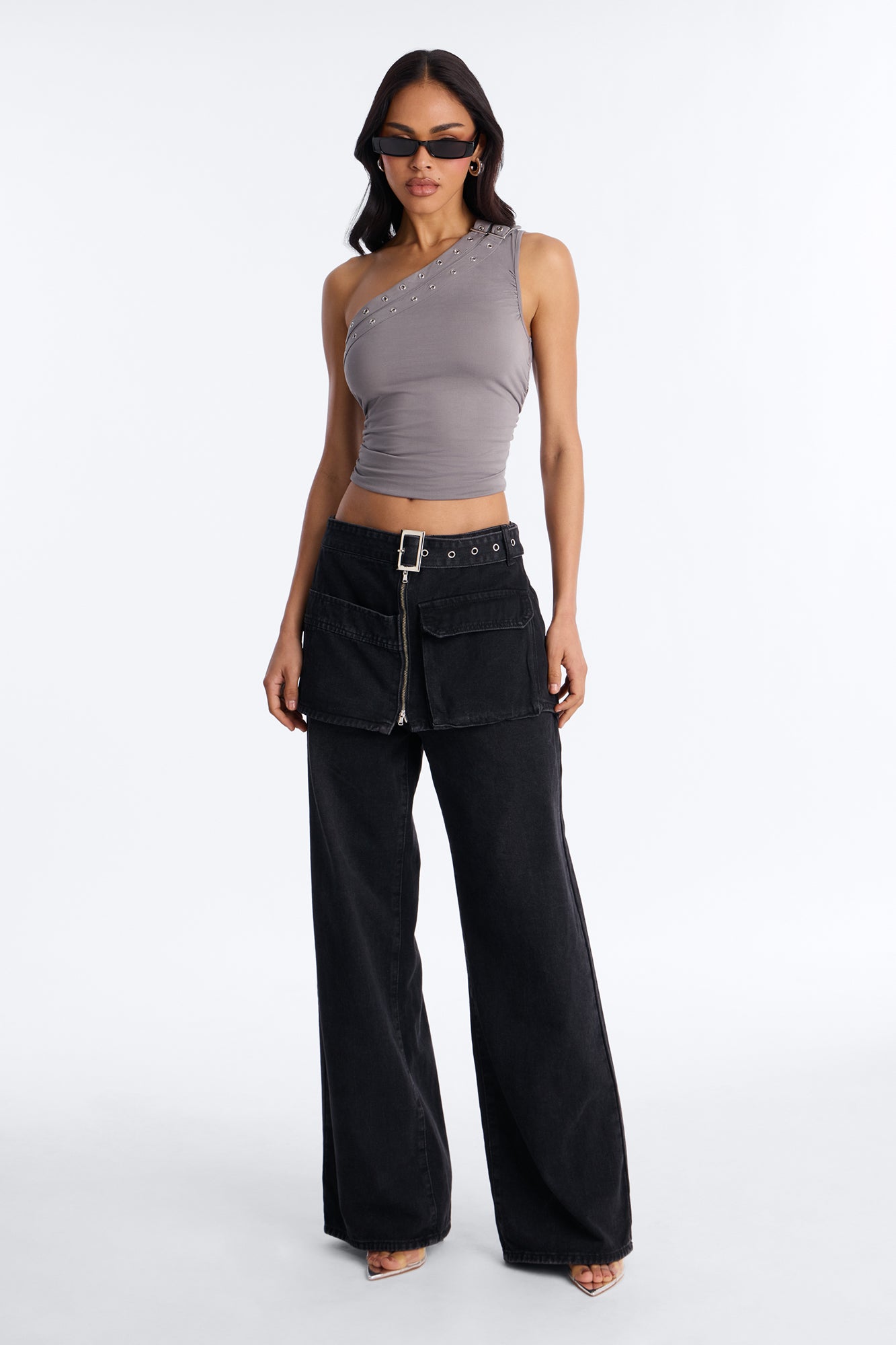 Maybe Tomorrow Overlay Jeans - Black