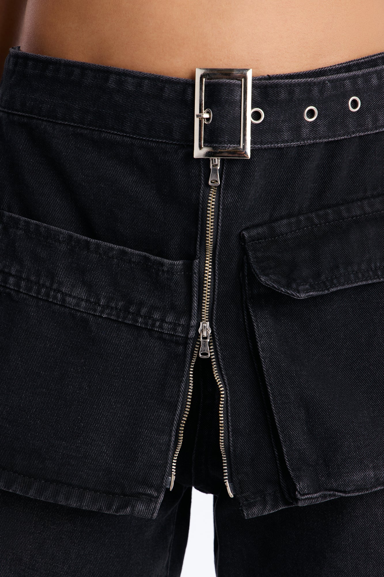 Maybe Tomorrow Overlay Jeans - Black