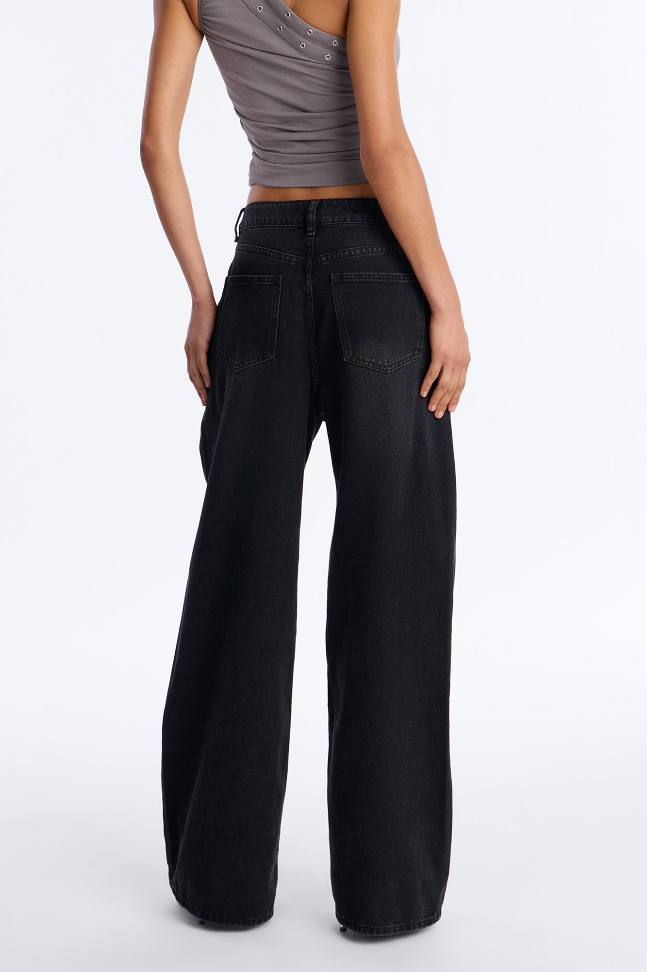 Maybe Tomorrow Overlay Jeans - Black