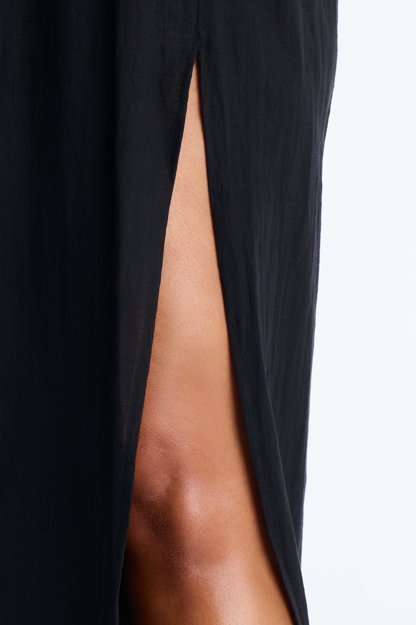 Kamila High Slits Cover Up Pants - Black Fashion Nova