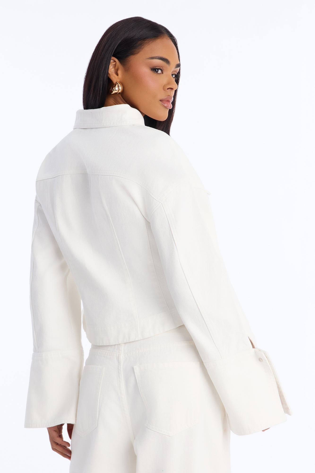 Always In Season Denim Shirt - White