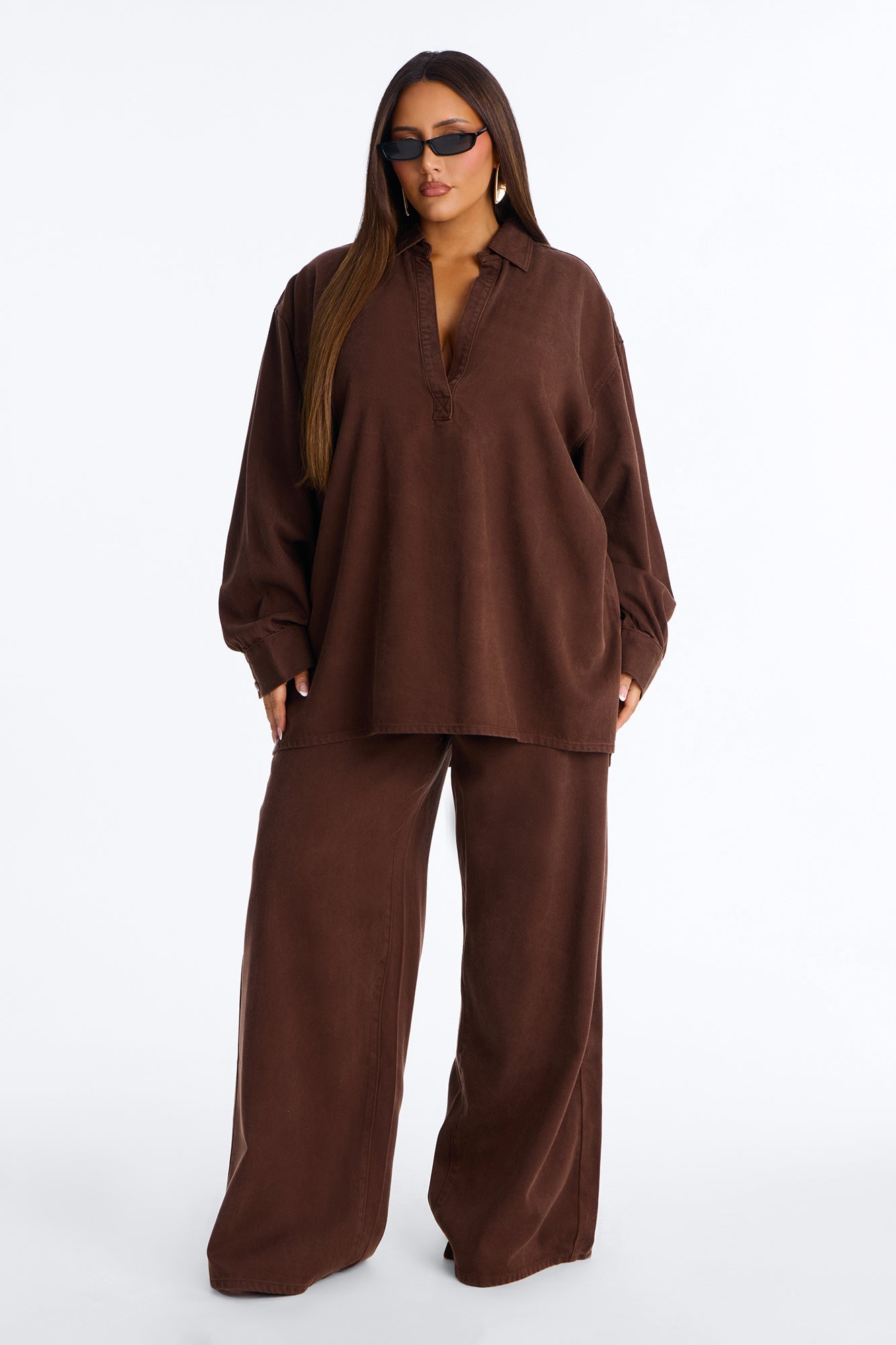 Blue Jean Baby Pant Set - Brown