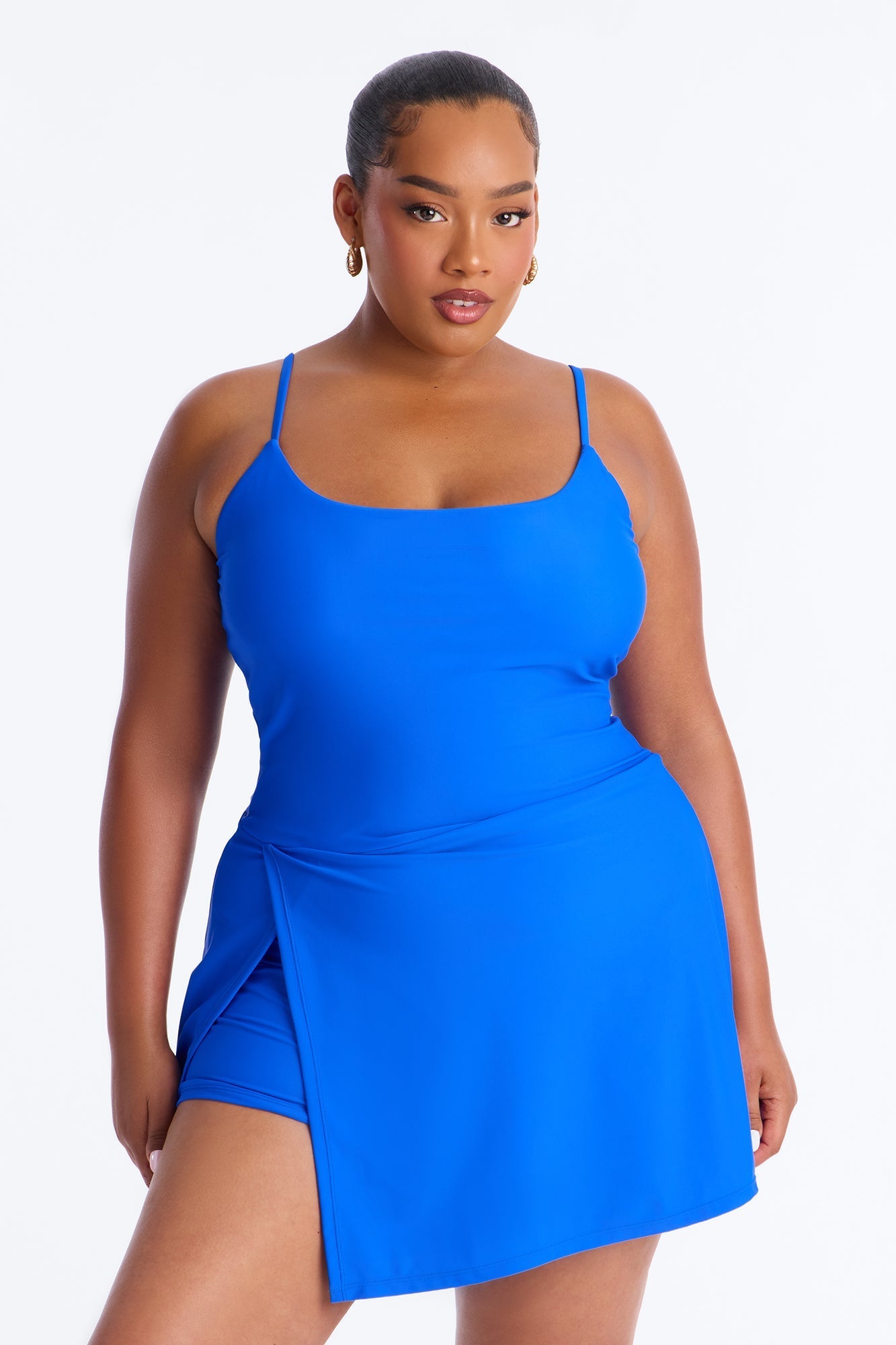 Layla 1 Piece Swimsuit Dress - Royal Fashion Nova