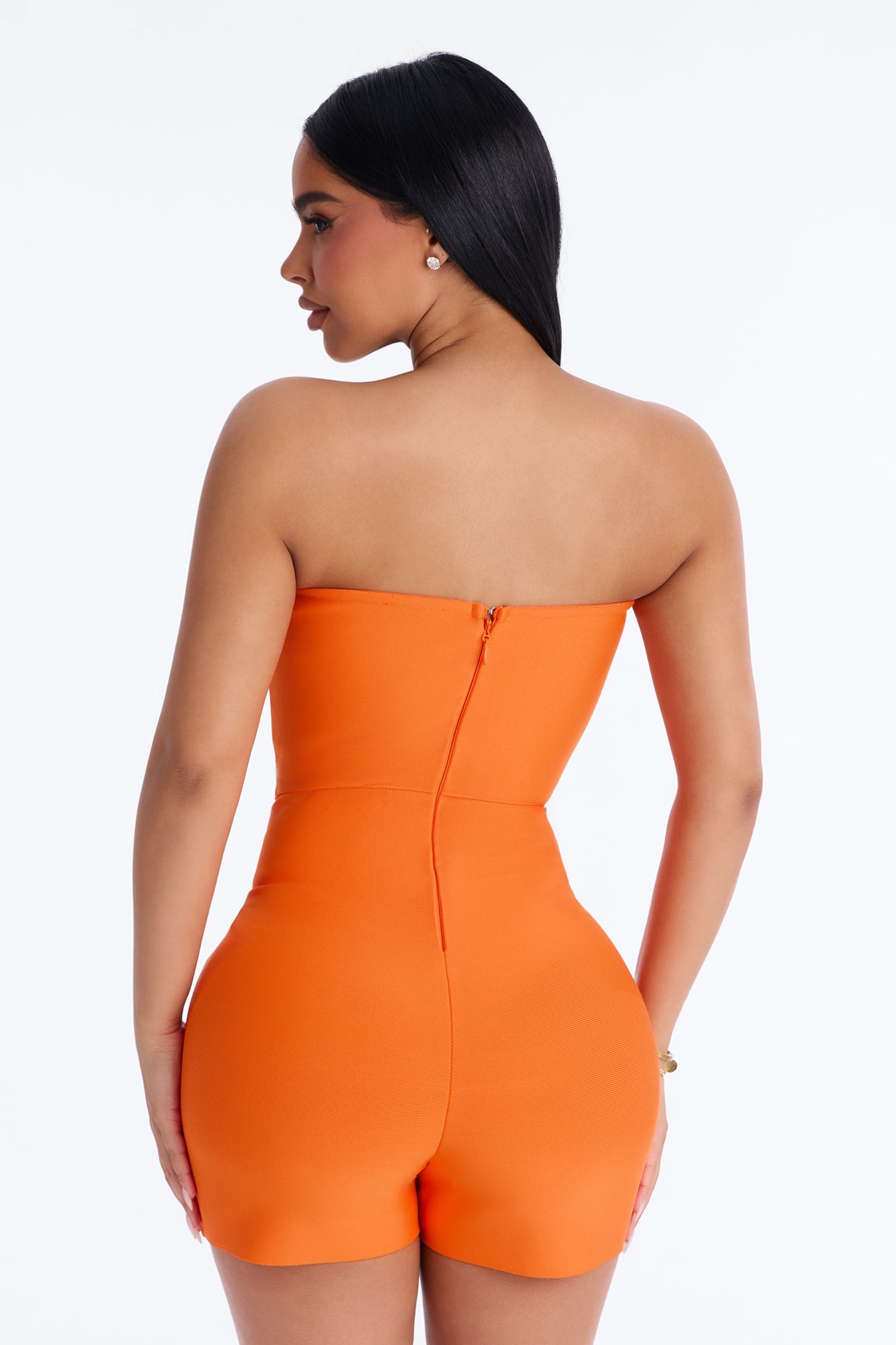 Someone To You Bandage Romper - Orange