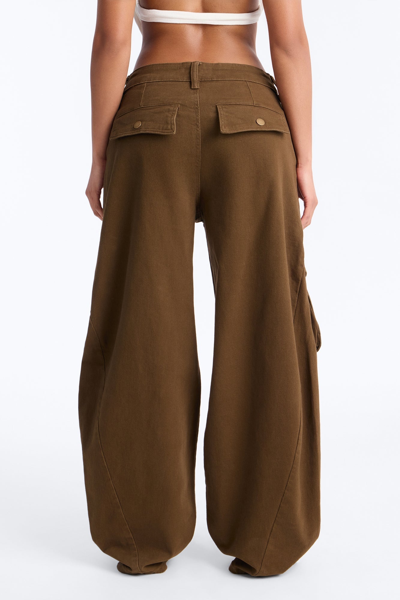 Open Ranks Stretch Cargo Jeans - Olive Fashion Nova