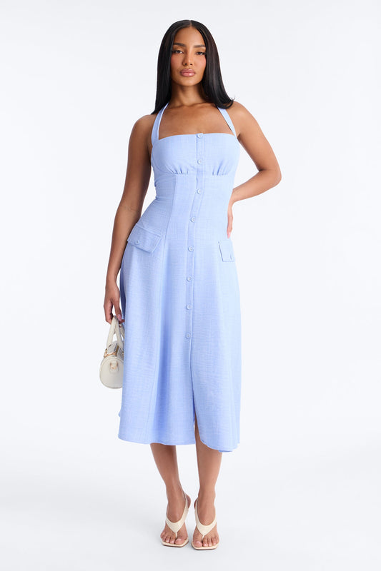 Christine Halter Midi Dress - Blue Fashion Nova