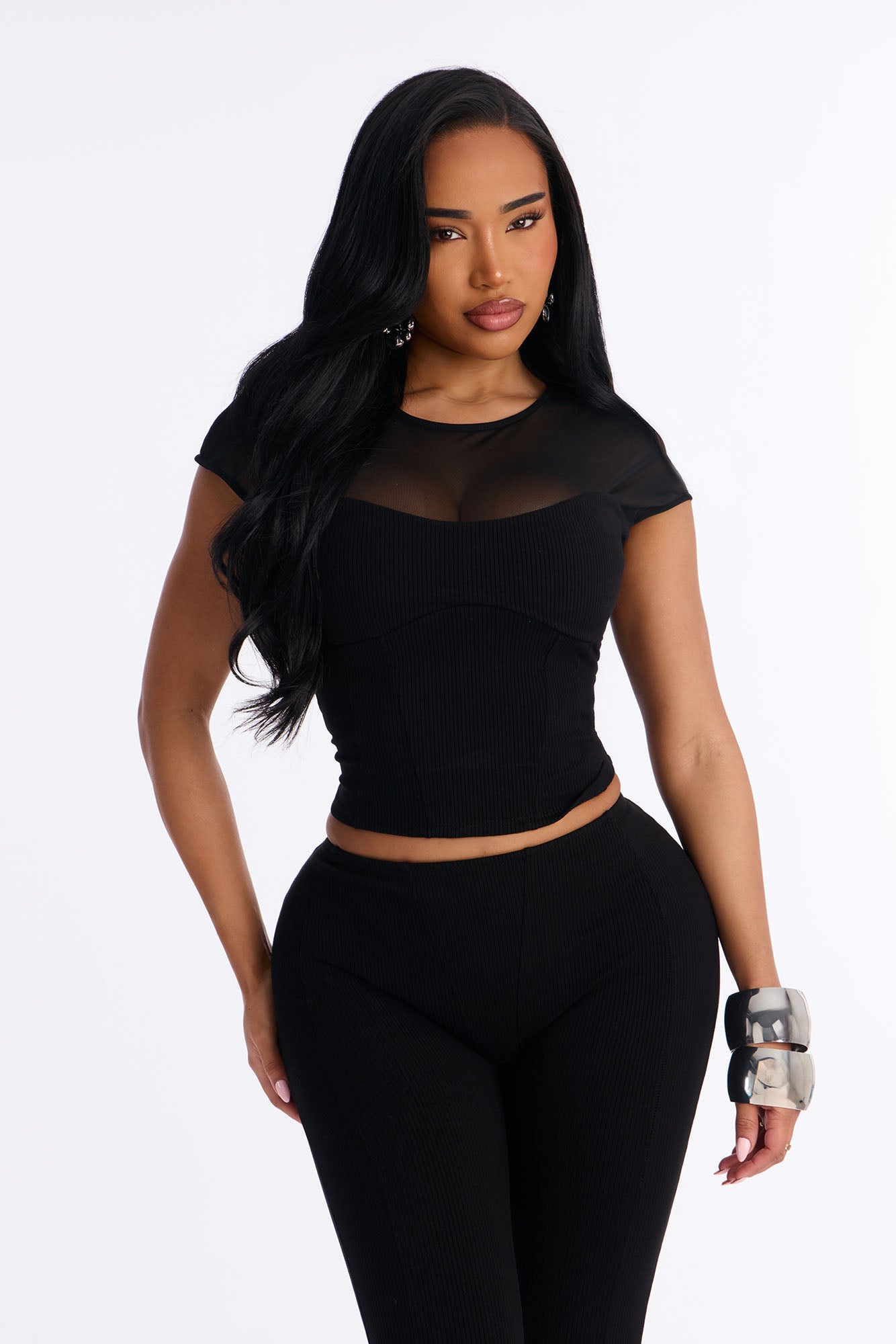 Scarlett Snatched Pant Set - Black Fashion Nova