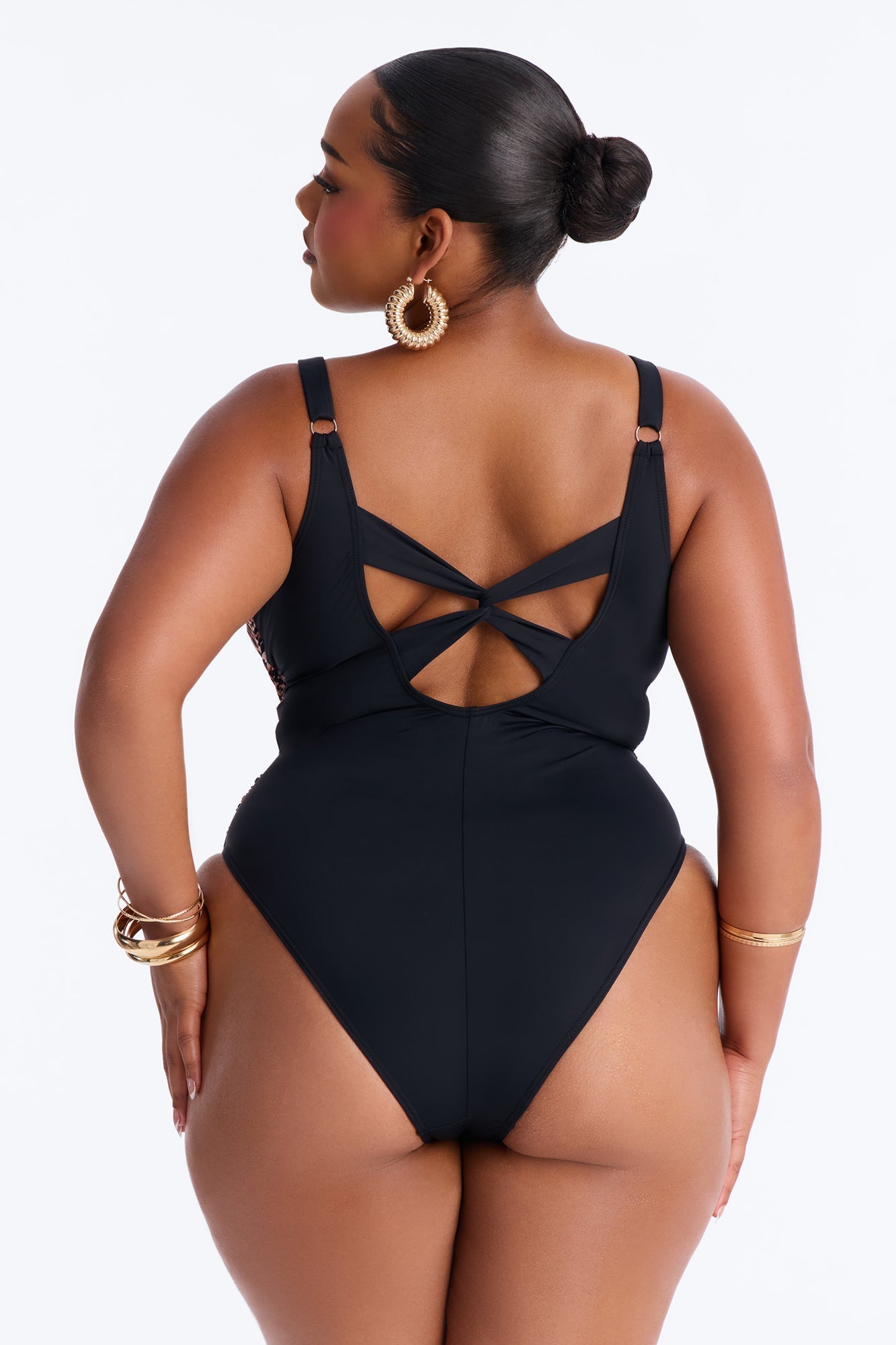 Unstoppable Wild Catch Mesh Cutout 1 Piece Swimsuit - Leopard Fashion Nova