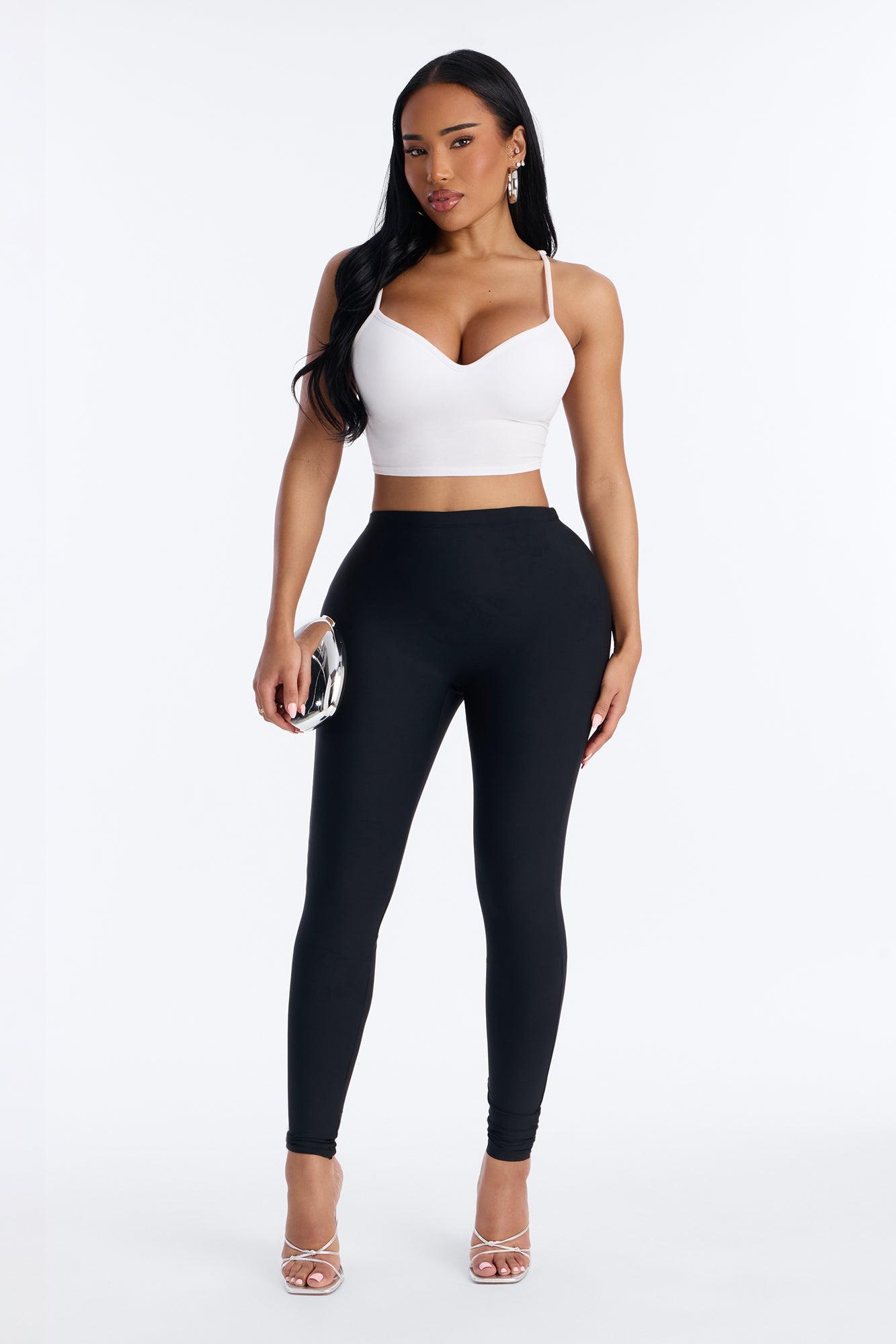 Hate Much High Waisted Butt Enhanced Padding Leggings - Black Fashion Nova