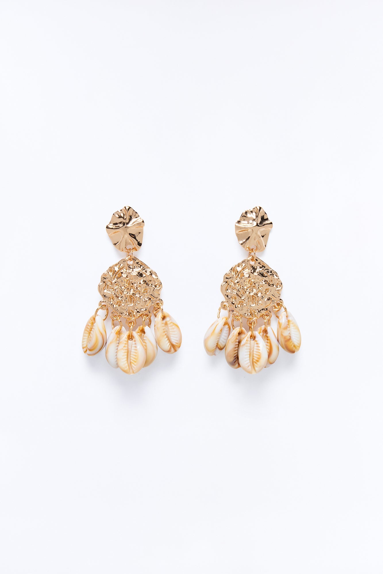Never Shellfish Drop Earrings - Gold/combo