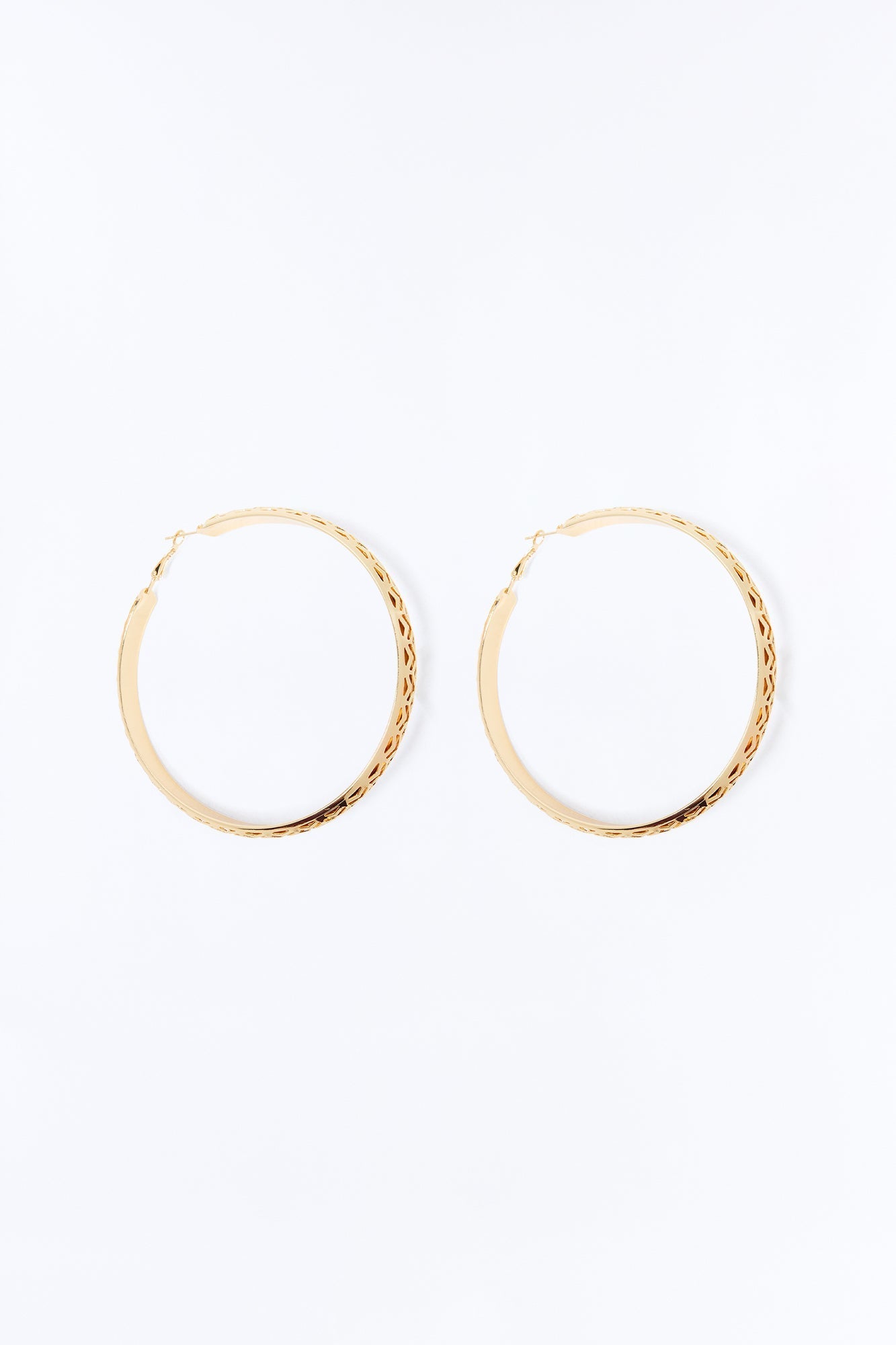 Boho Mirage Hoop Earrings - Gold Fashion Nova
