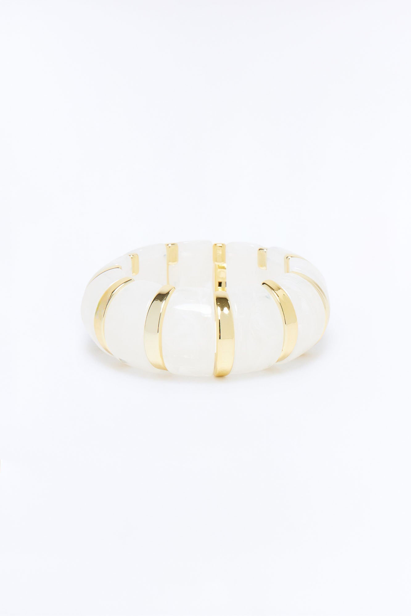 Getaway Glow Stretch Bracelet - White Fashion Nova