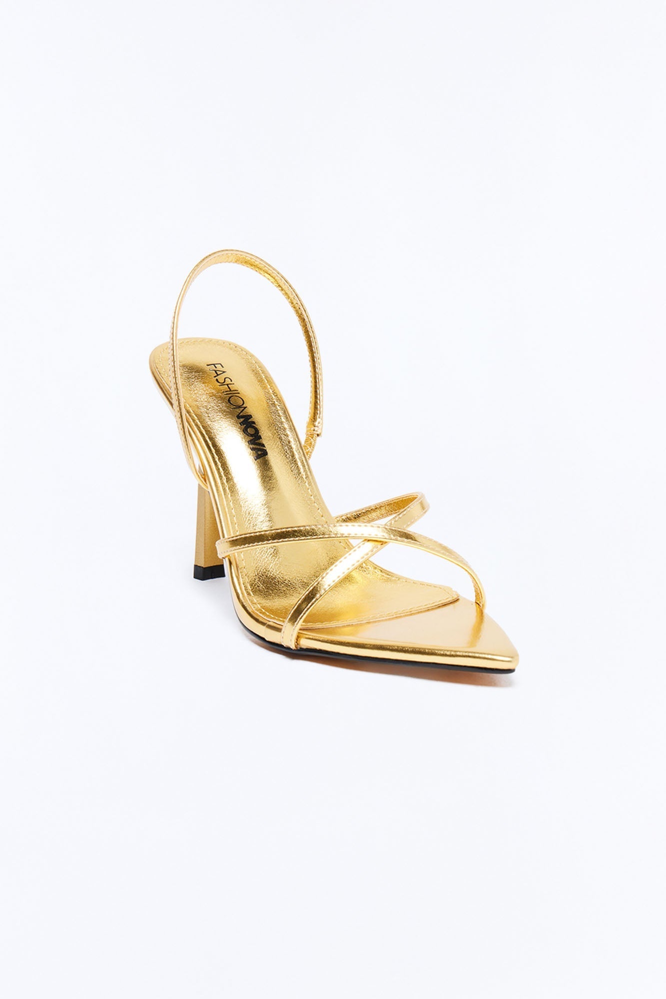Annalise Stiletto Slingback Heels - Gold Fashion Nova