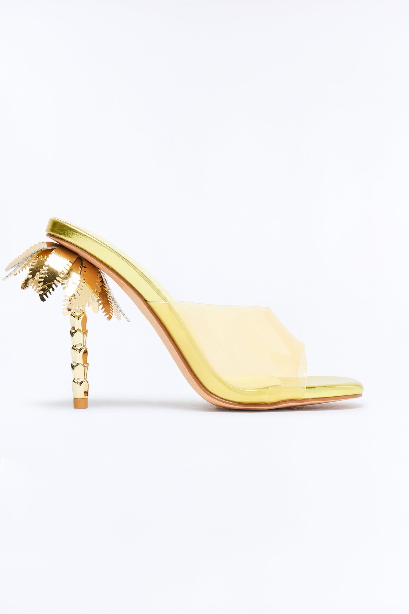 Palms Novelty Heels - Yellow Fashion Nova