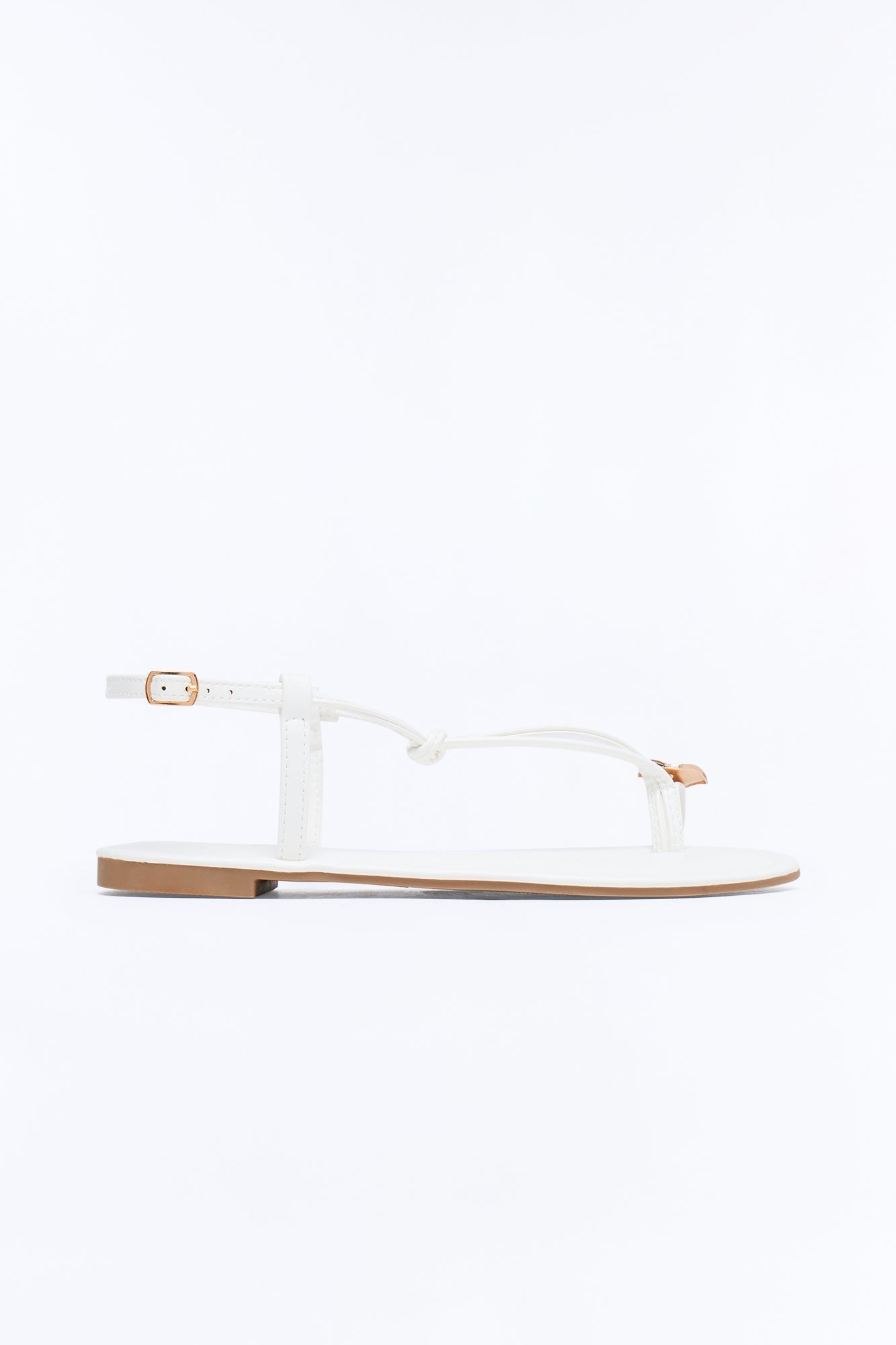 Summer Toe Ring Sandals - White Fashion Nova