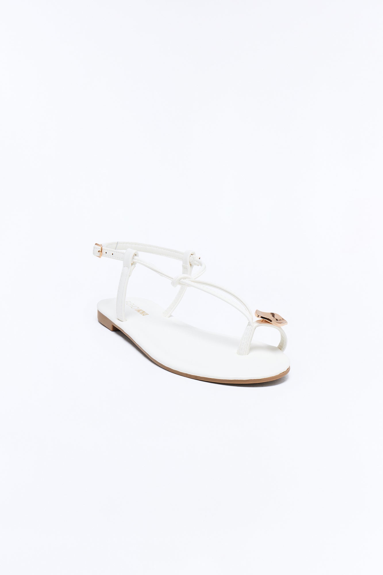 Summer Toe Ring Sandals - White Fashion Nova