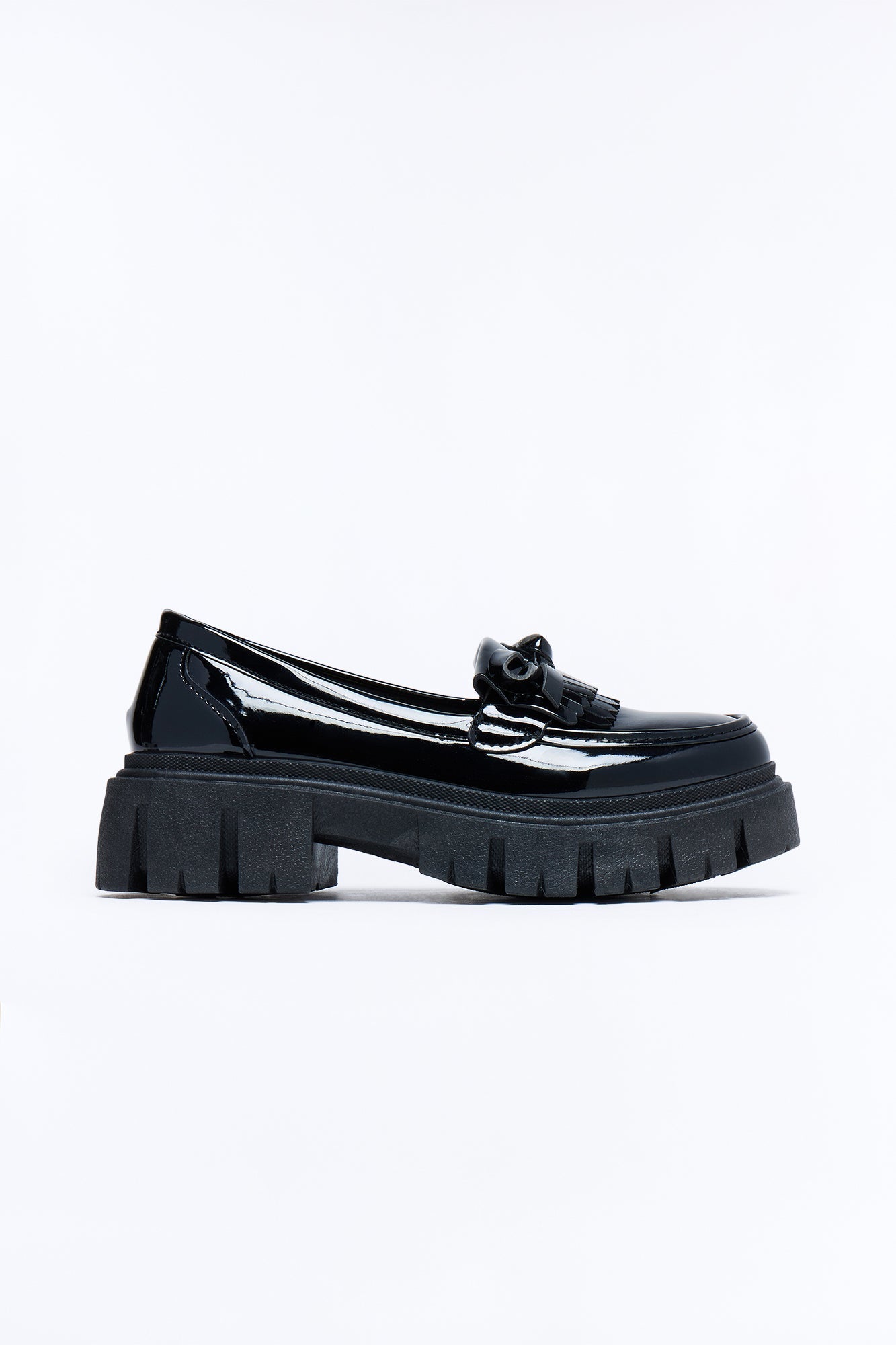 Knox Plaftorm Loafers - Black Fashion Nova