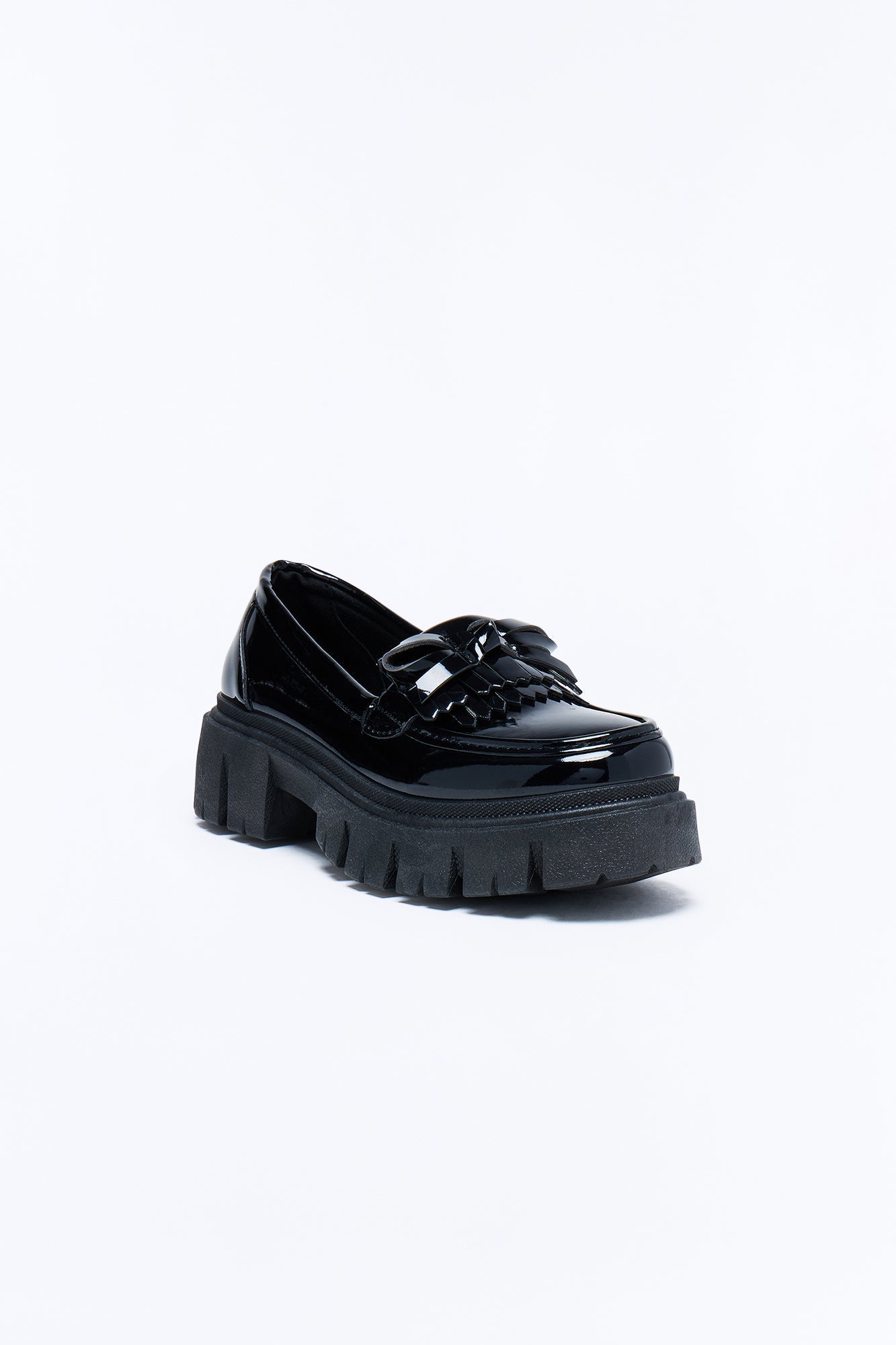 Knox Plaftorm Loafers - Black Fashion Nova