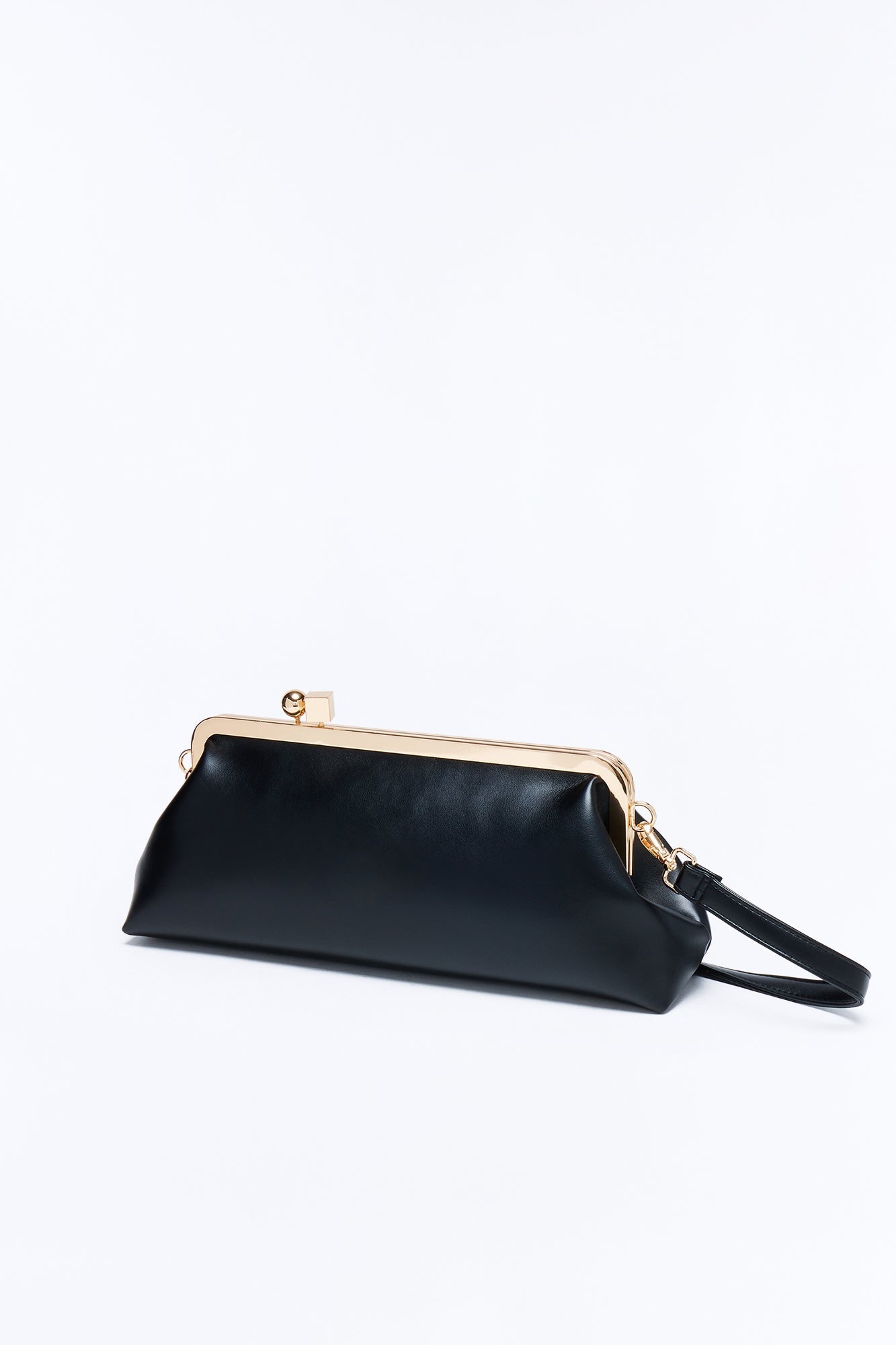 Don't Kiss And Tell Faux Leather Bag - Black Fashion Nova