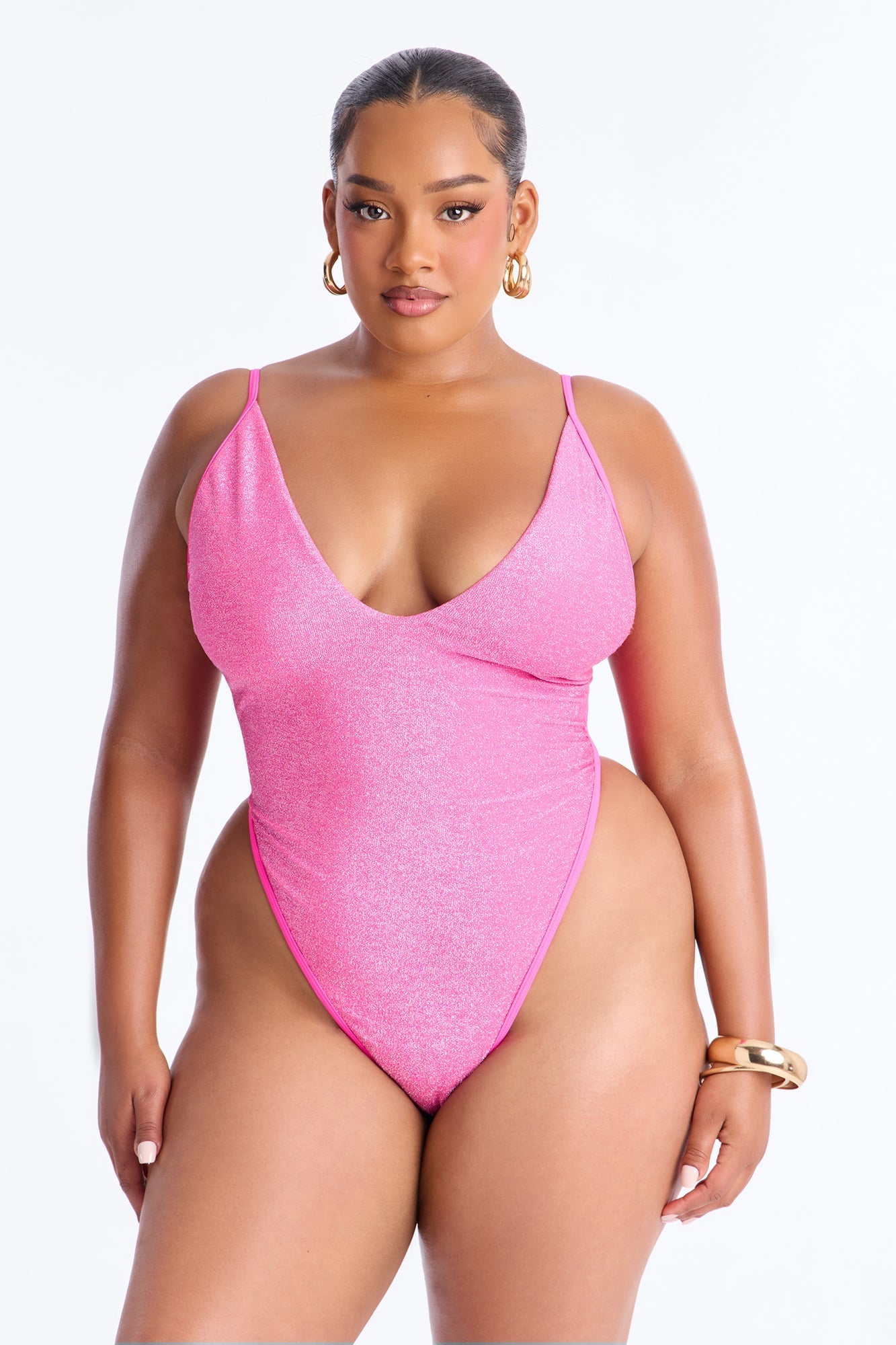 Getting Lost Together 1 Piece Swimsuit - Hot Pink Fashion Nova