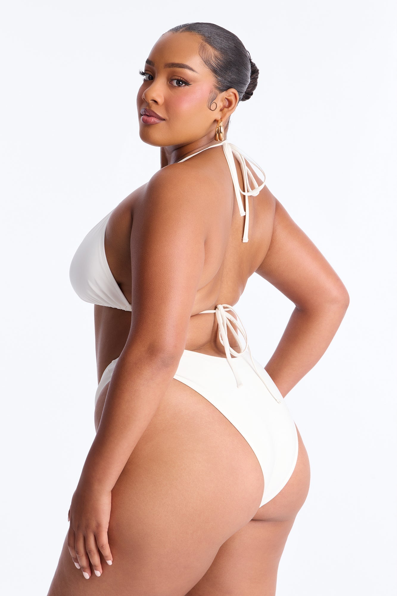 Allyson Bikini And Coverup Set - White Fashion Nova