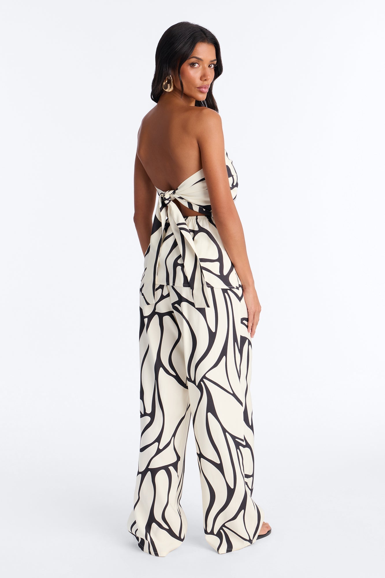 Tracy Strapless Pant Set - Ivory Fashion Nova