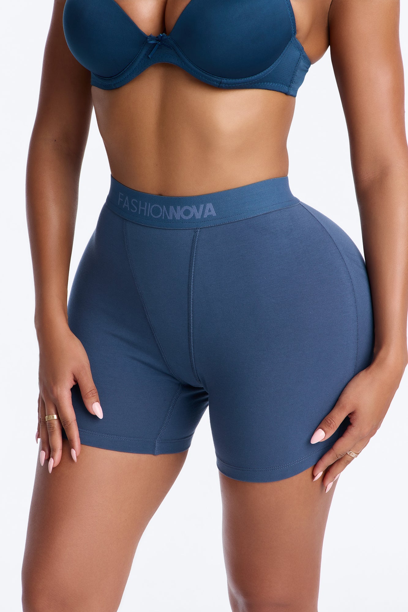 FN Mood Cotton Boxer Brief - Slate Blue