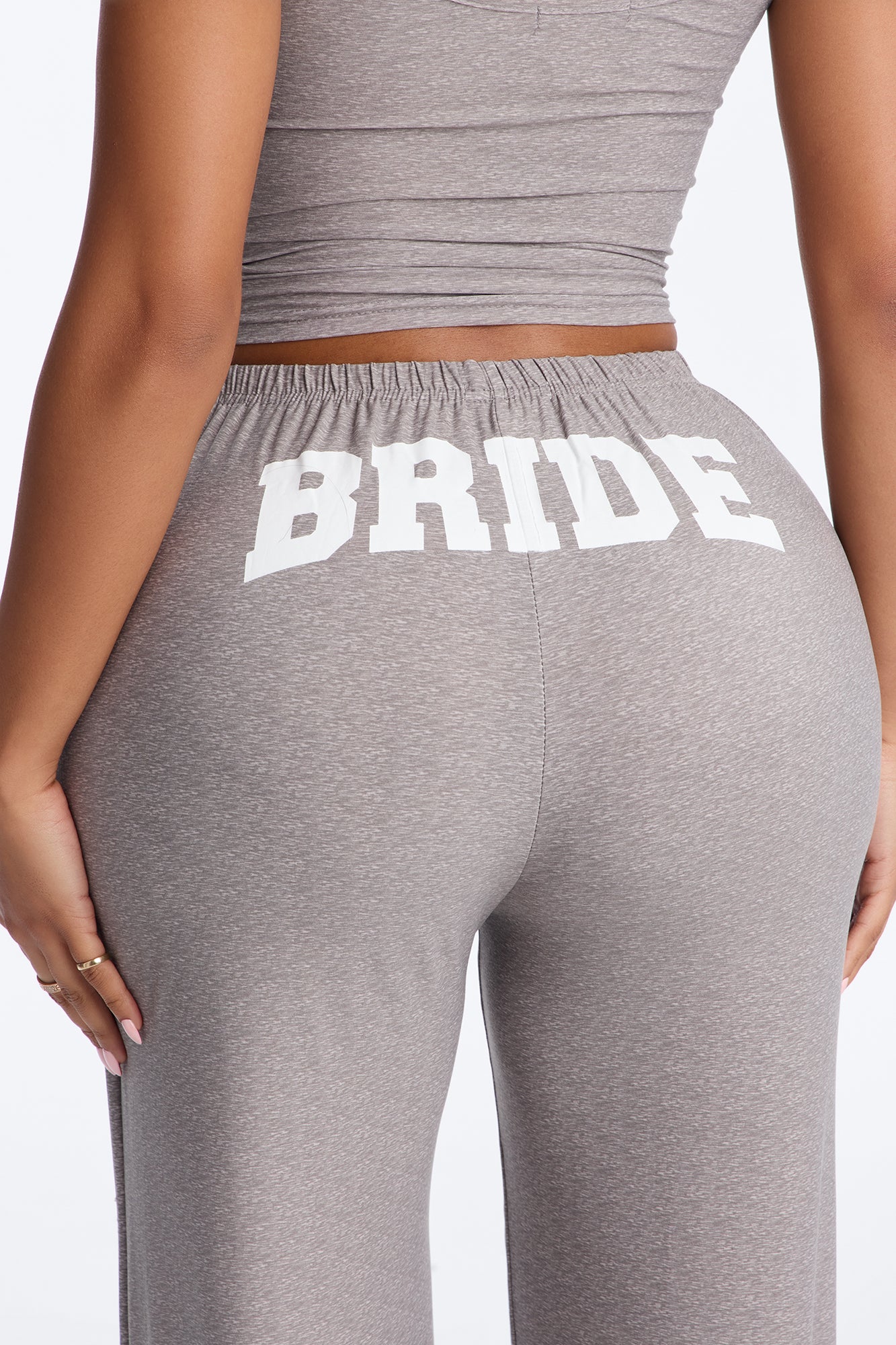 Bride Boarding PJ Set - Heather Grey