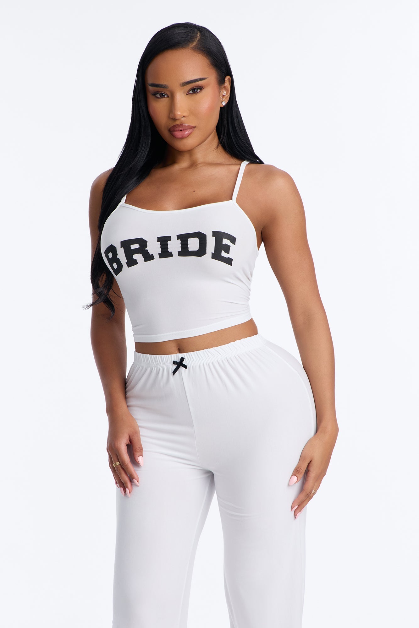 Bride Boarding PJ Set - White