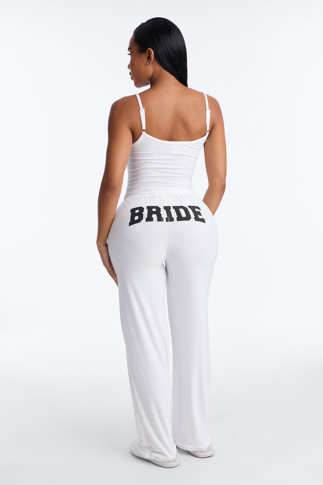 Bride Boarding PJ Set - White