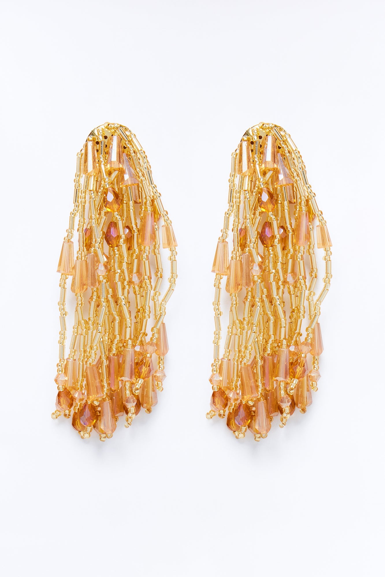 Beach Blossom Drop Earrings - Gold