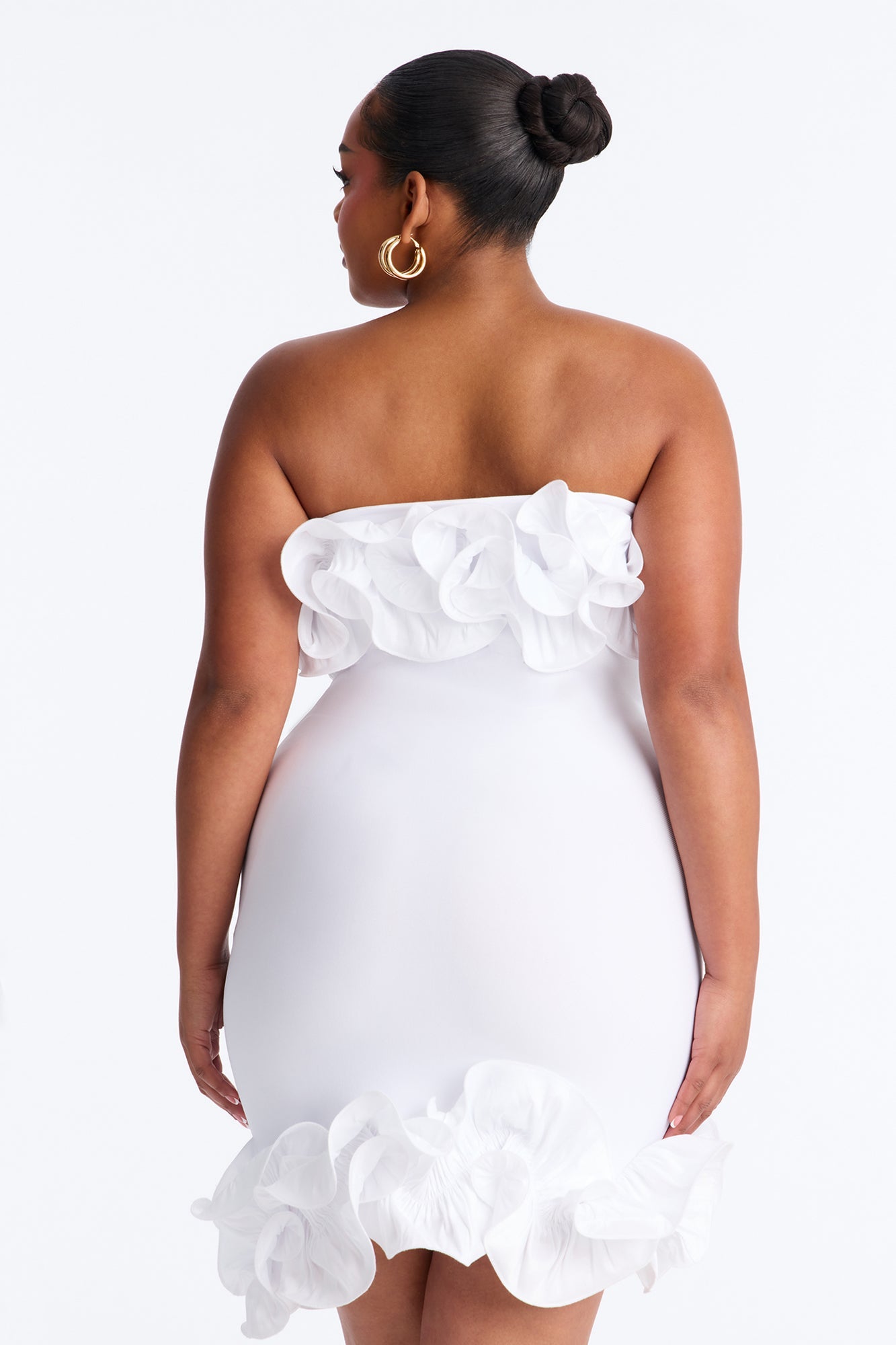 Myla Strapless Bandage Mini Dress - White