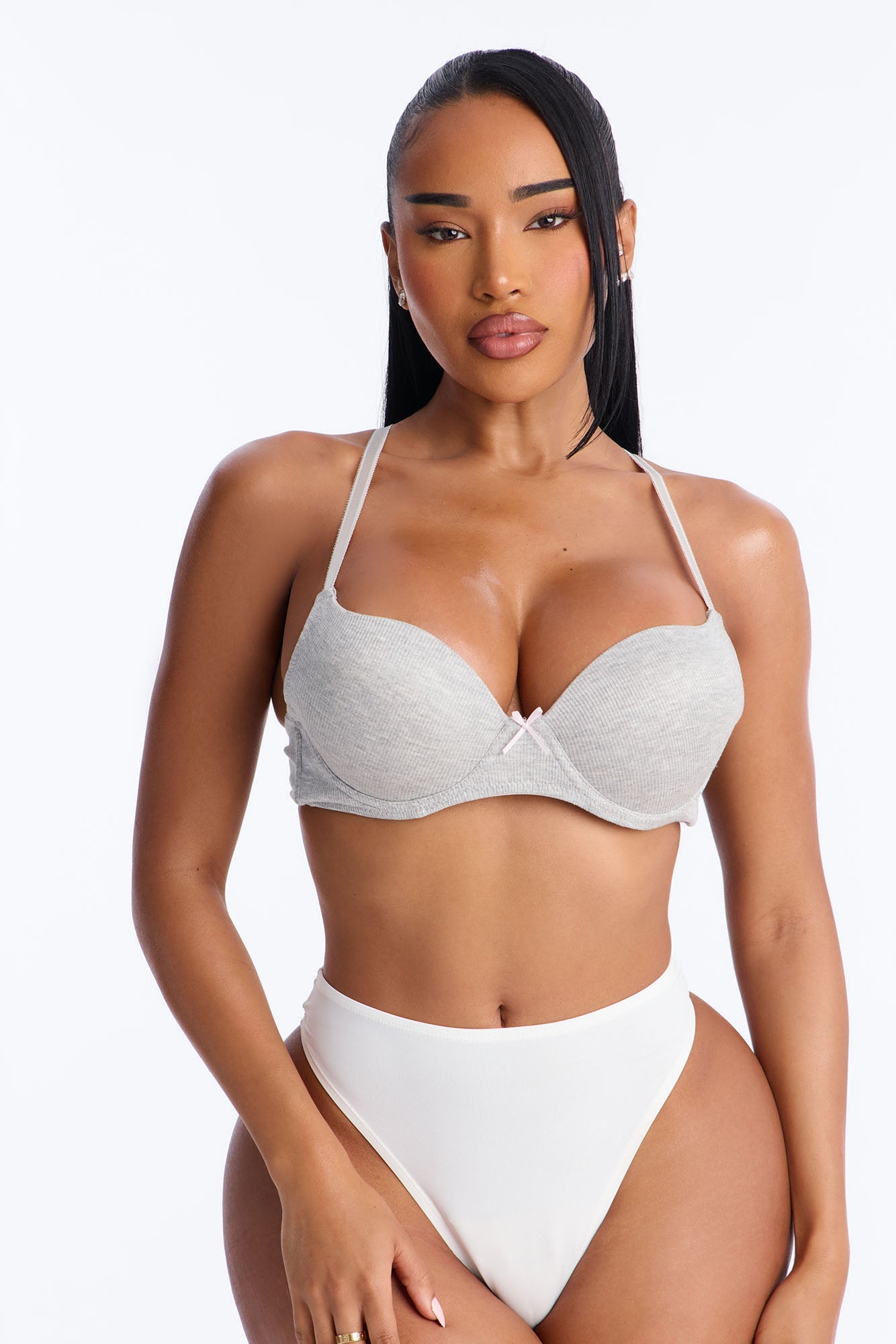 Always Ribbed Underwire T-Shirt Bra - Heather Grey