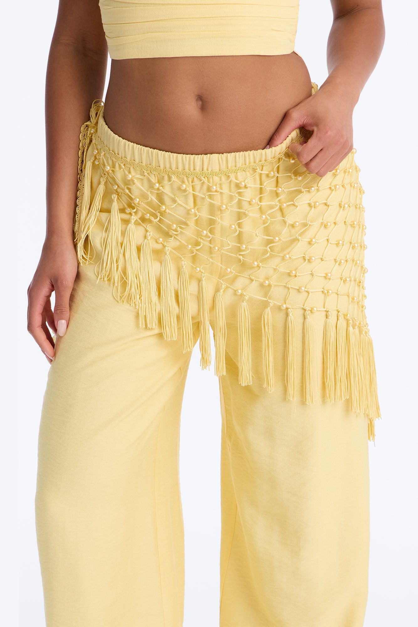Isabelle 3 Piece Pant Set - Yellow