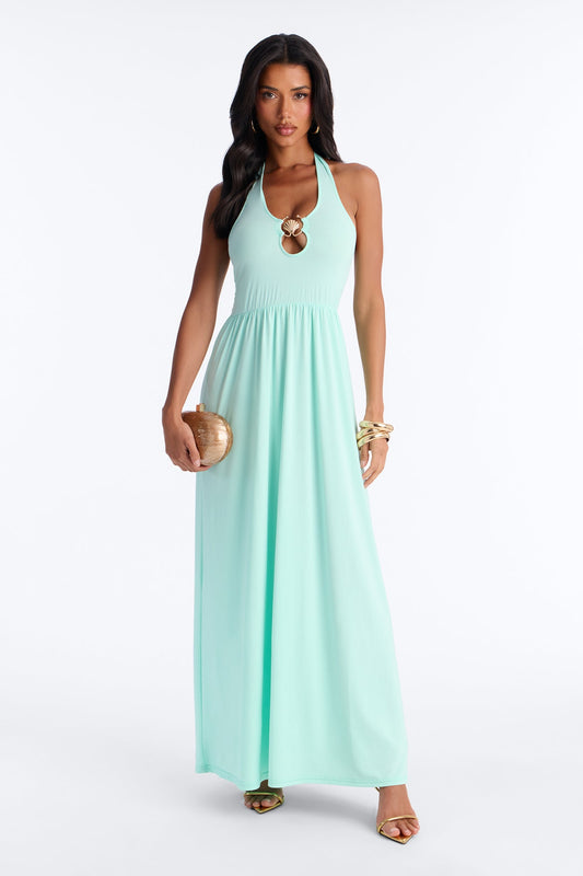 Jayden Halter Hardware Maxi Dress - Aqua