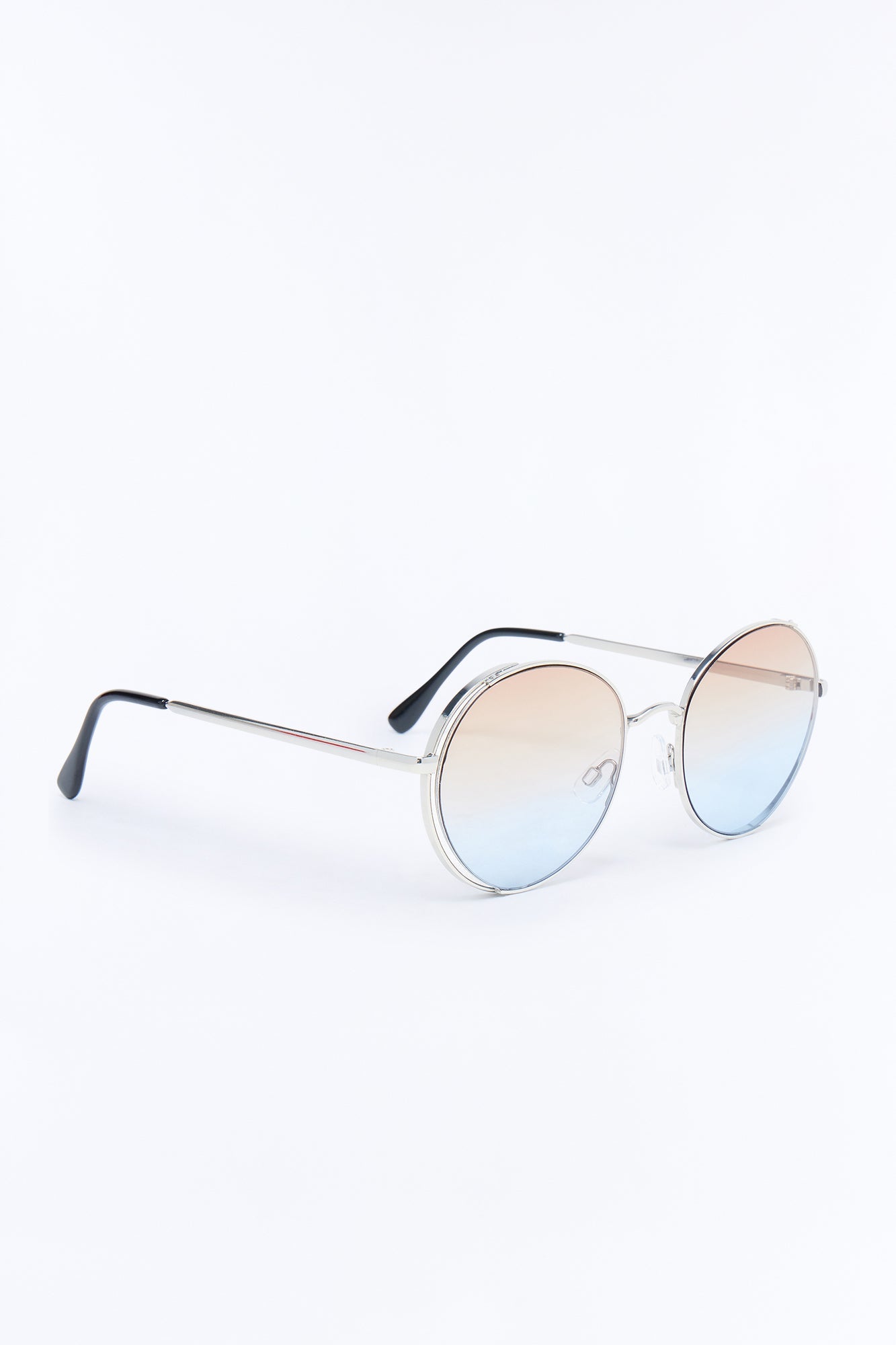 Movin And Groovin Sunglasses - Silver/Blue