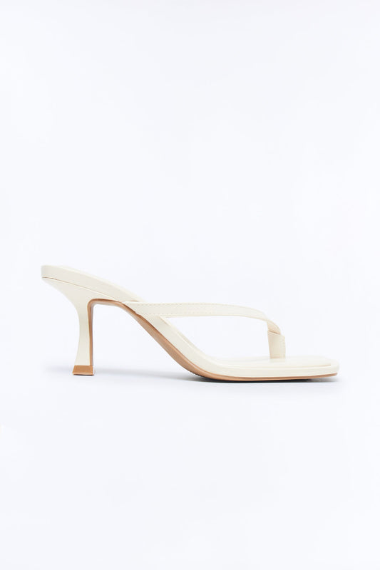 Vida Thong Heels - Ivory