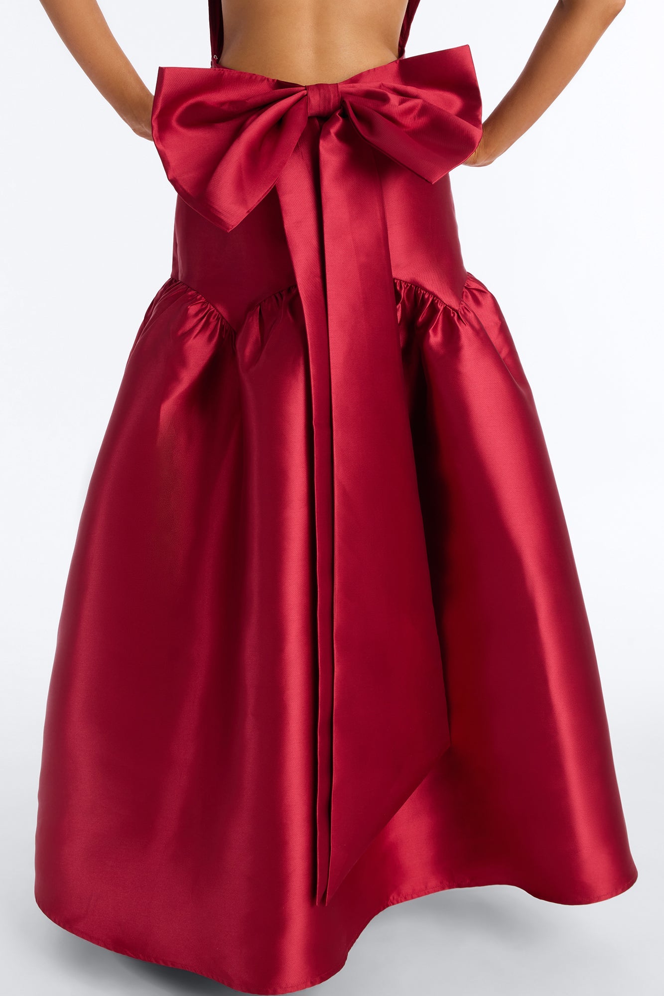 Absolute Stunner Bow Gown - Red