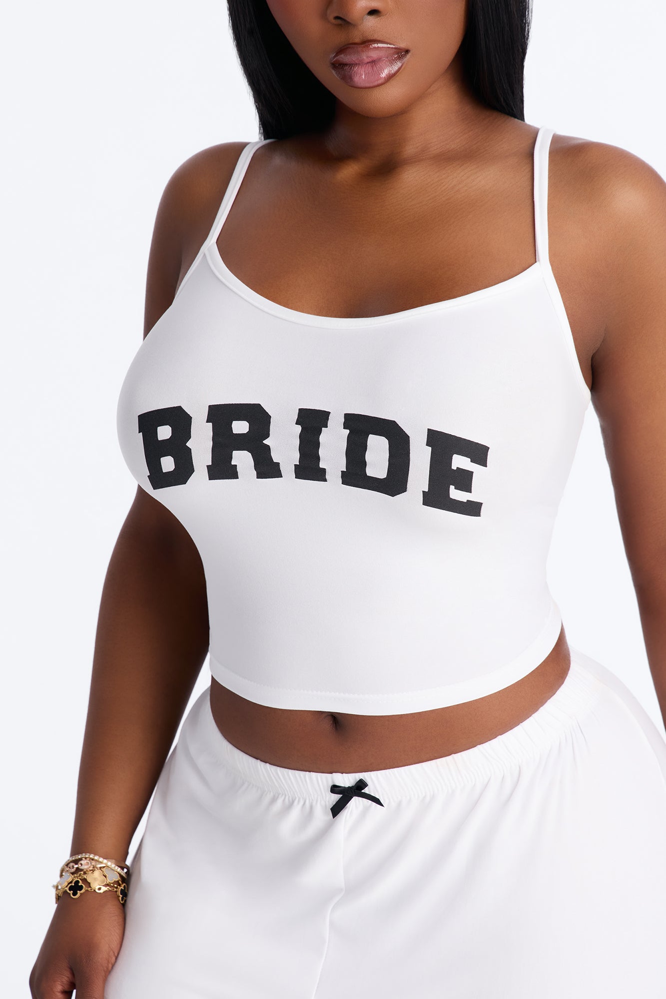 Bride Boarding PJ Set - White