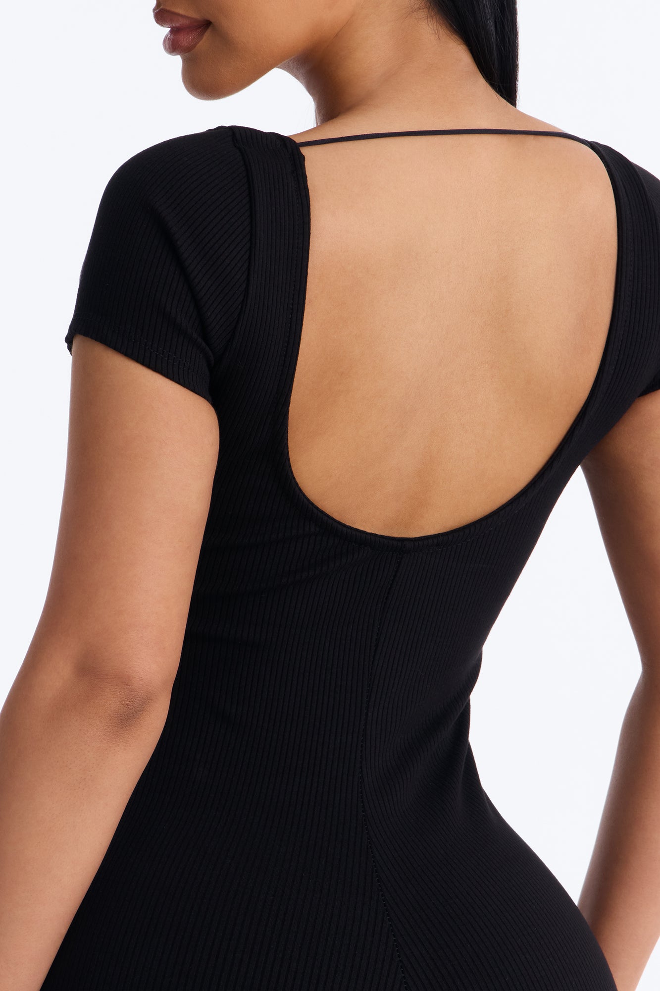 Clarissa Snatched Romper - Black