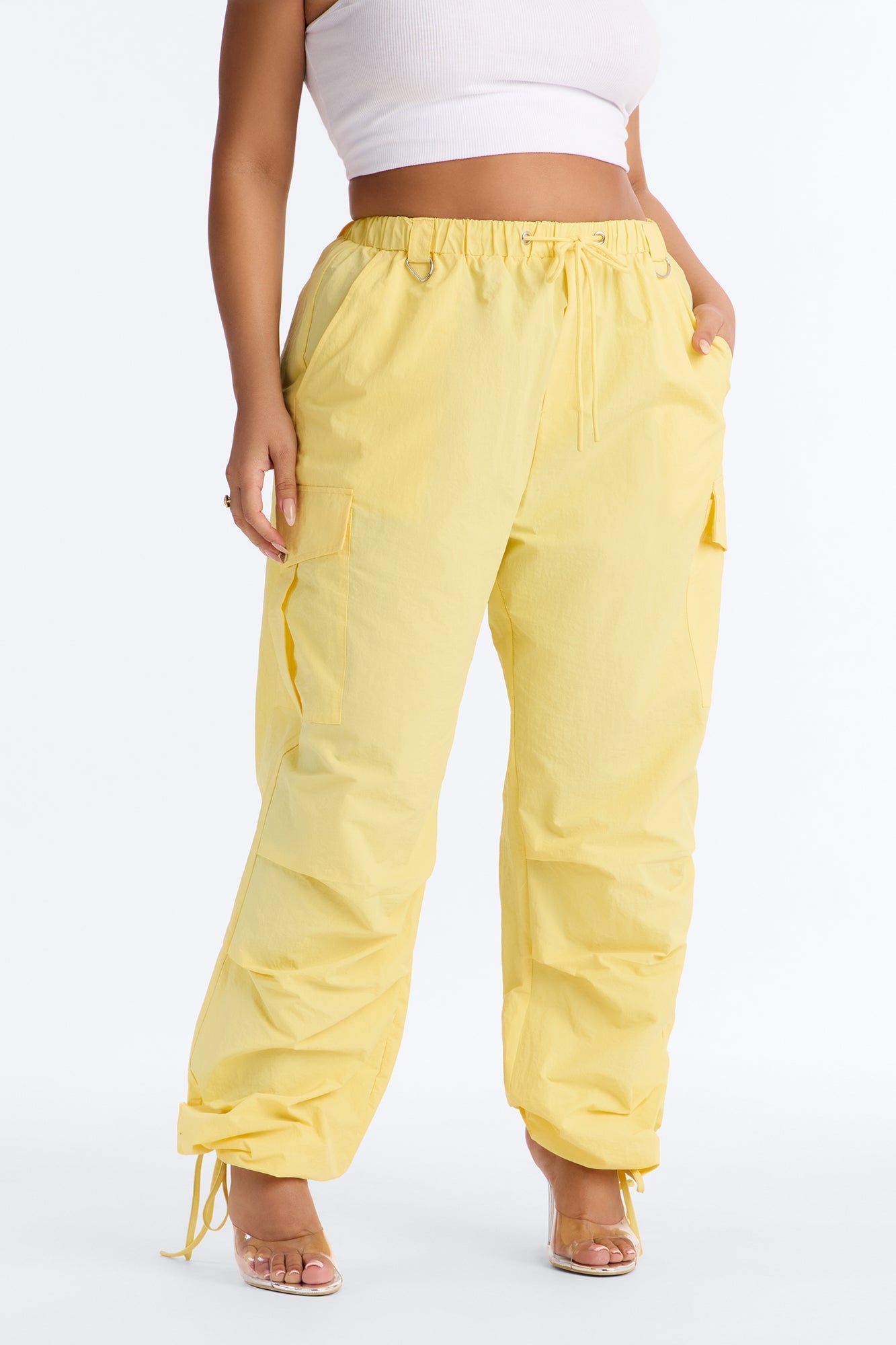 Girl Crush Parachute Pant - Yellow