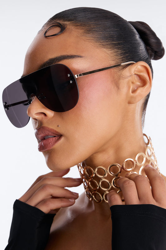 Voltage Vison Sunglasses - Black/Gold