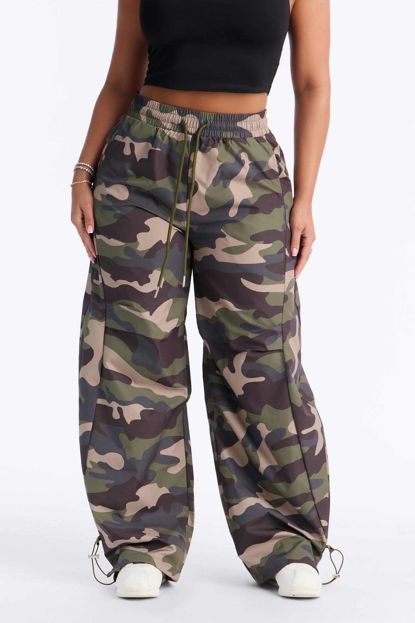 Can't See Me Camo Barrel Leg Joggers 30″ - Camouflage